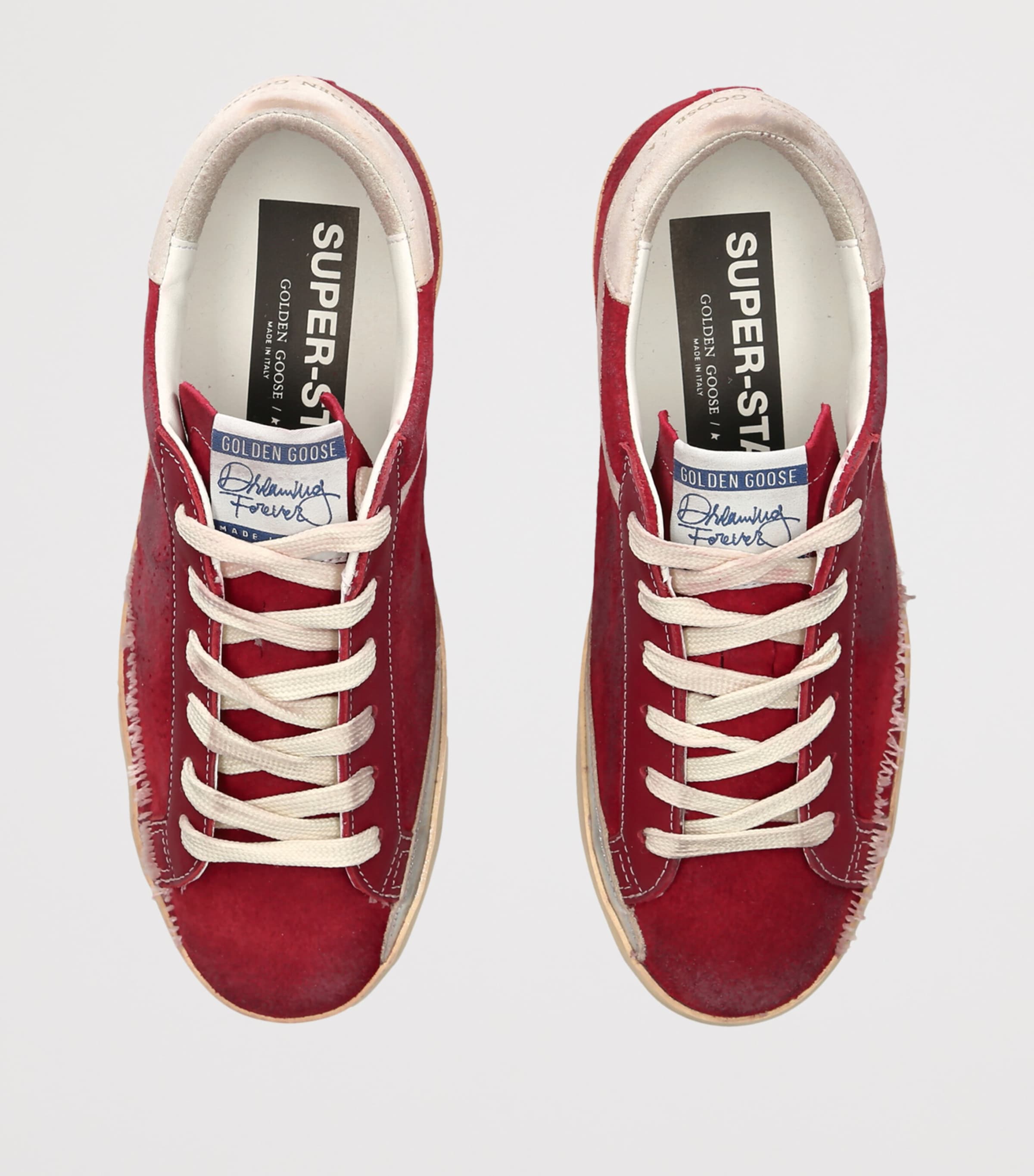 Golden Goose Suede Superstar Sneakers Red/other Image 3