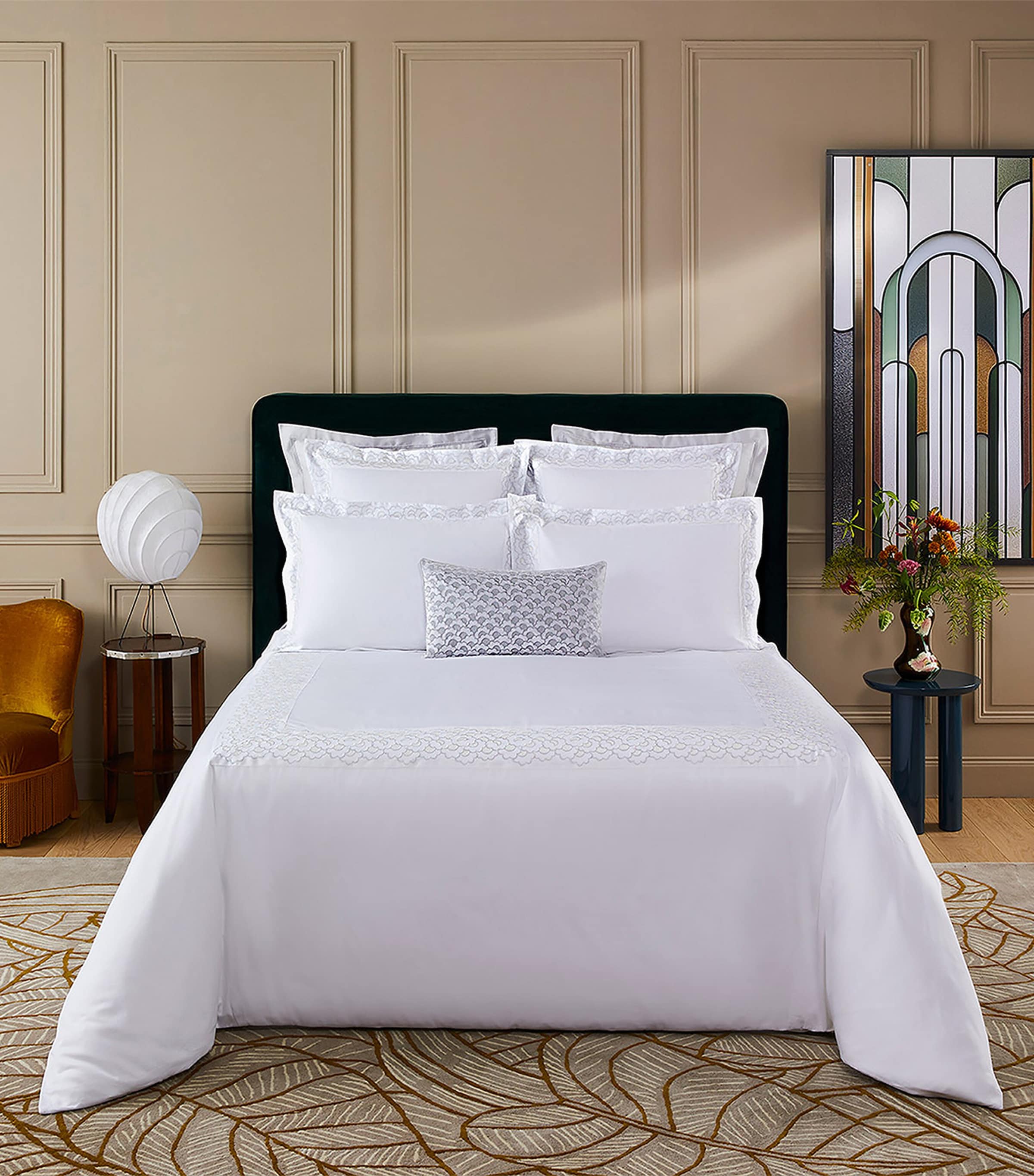 Festons Double Duvet Cover (200cm x 200cm) BLANC Image 2