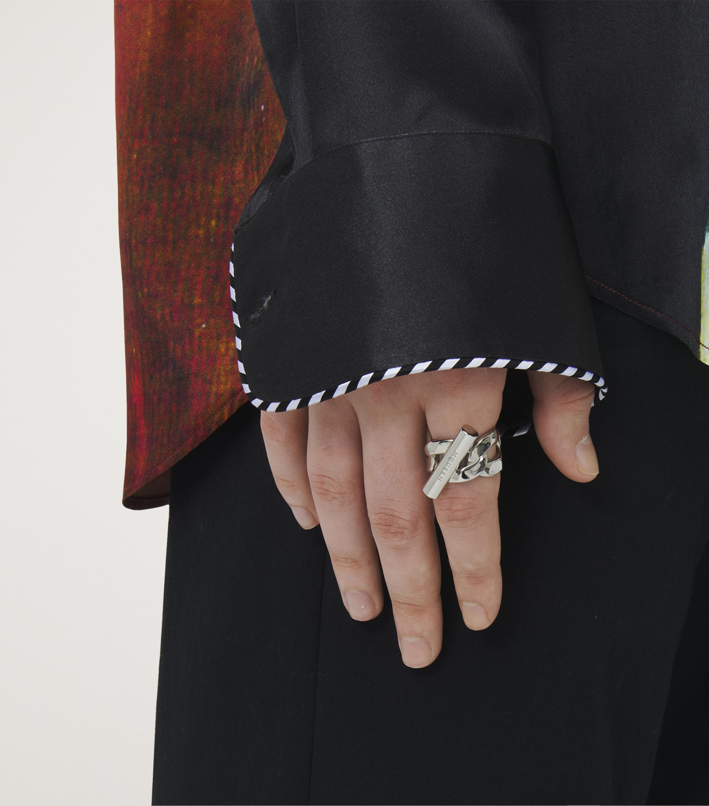 McQueen T-Bar Ring | Harrods UK
