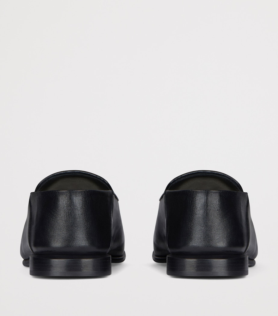 Lamb Skin Two-Tone Label Loafers BLACK/NATURAL Image 5