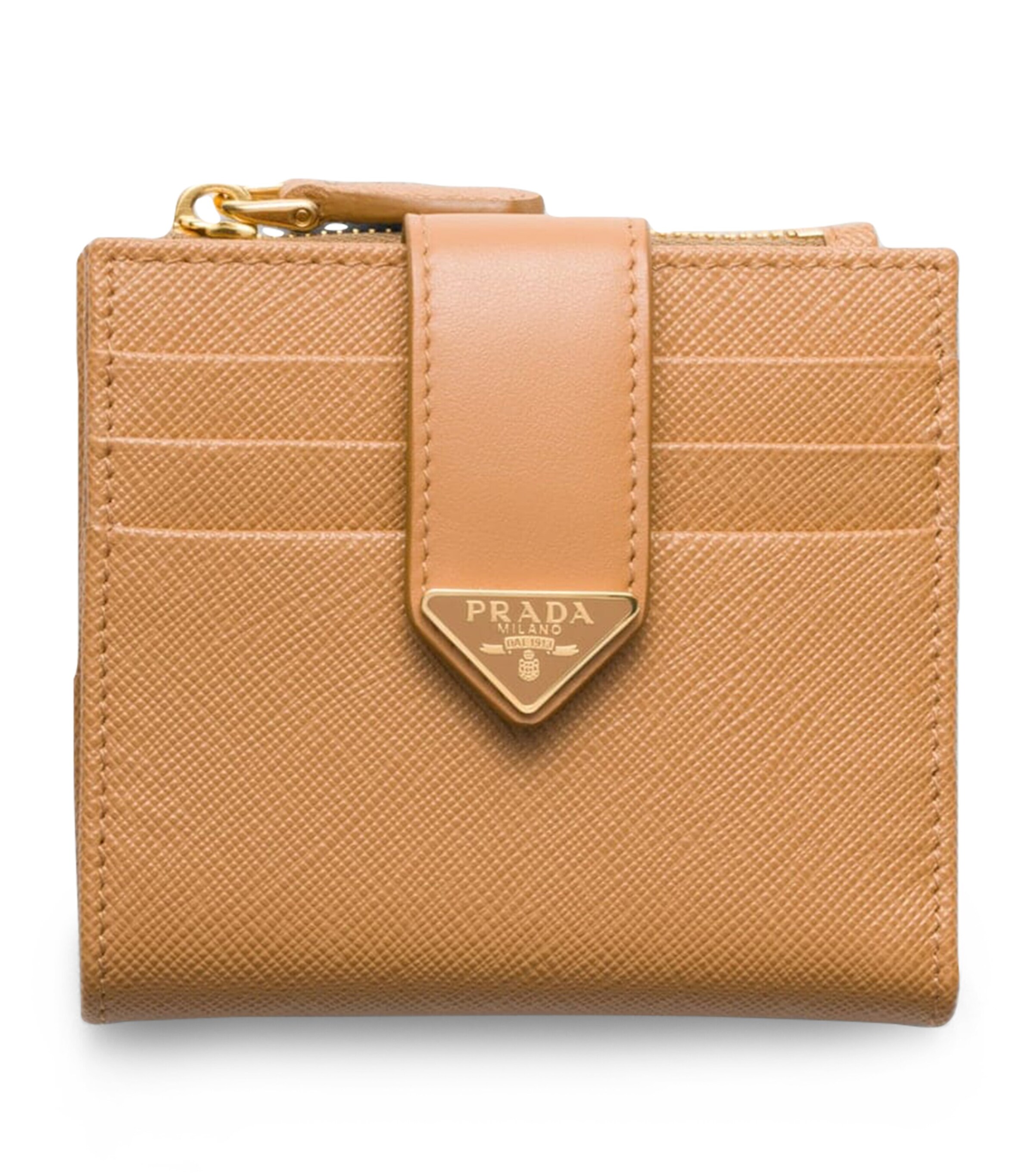 Prada Saffiano Leather Bifold Card Holder Image 1