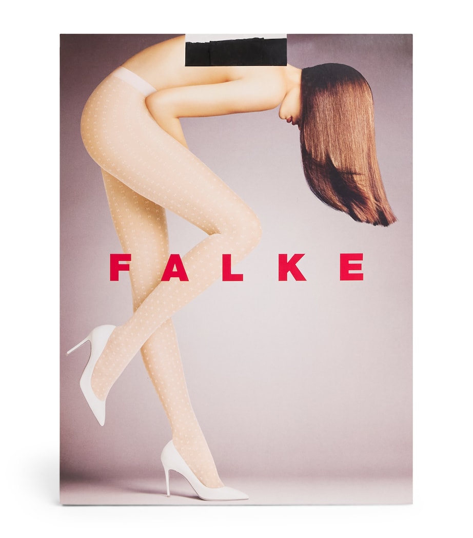 Falke Womens Jacquard Firefly Tights Black Image 1