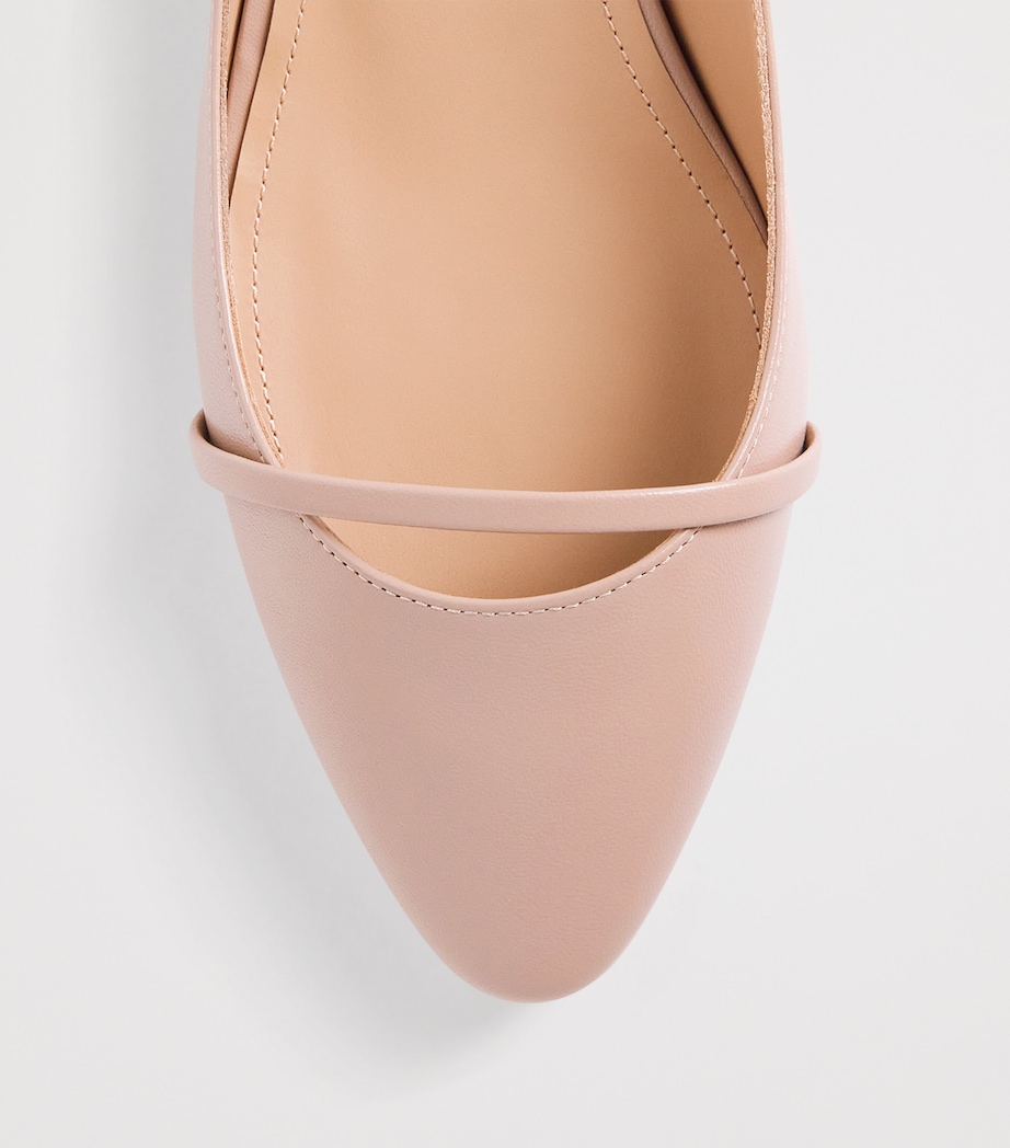 Malone Souliers Leather Mary Ballet Flats 10 Dove Image 6