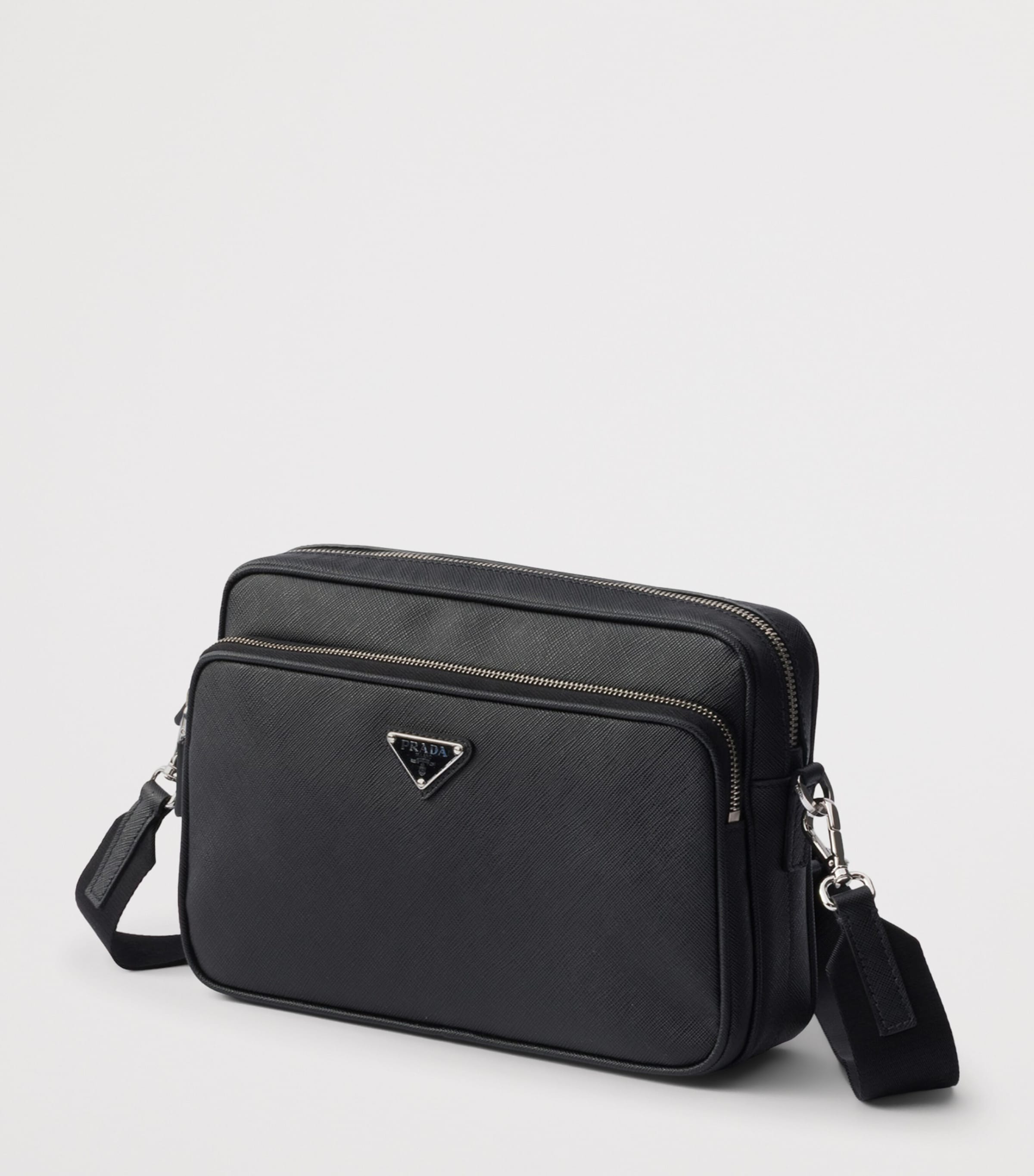 Prada Saffiano Leather Cross-Body Bag Black Image 2