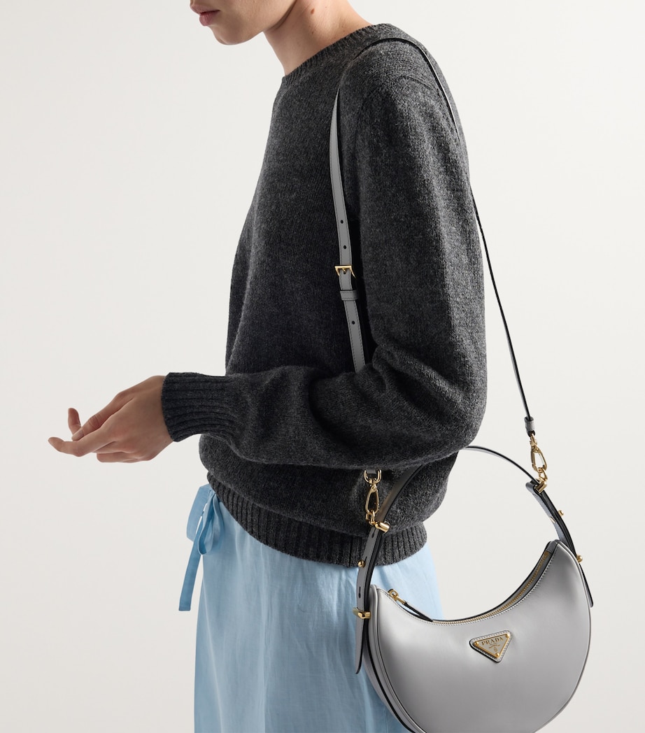 Leather Arqué Shoulder Bag F01IB Image 4