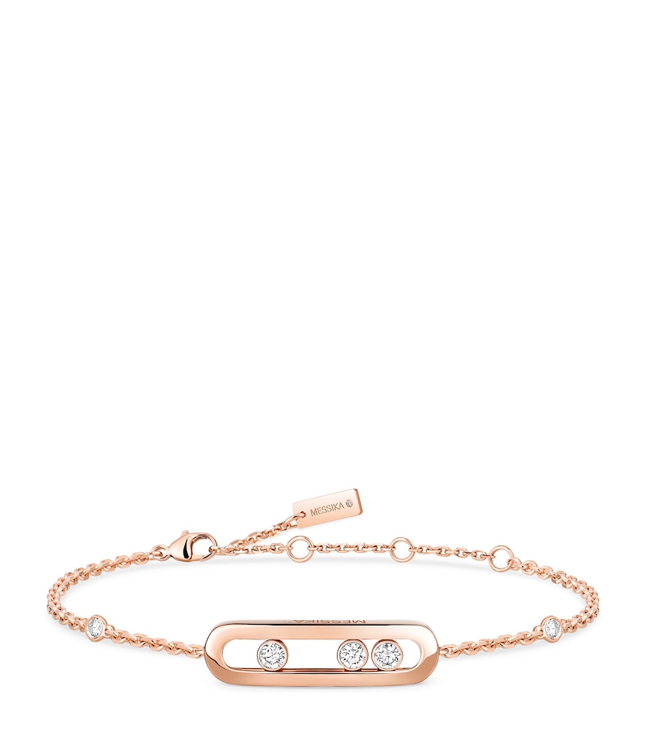 Messika Move Classique Rose Gold and Diamond Bracelet (0.12ct) Pink Gold Image 1