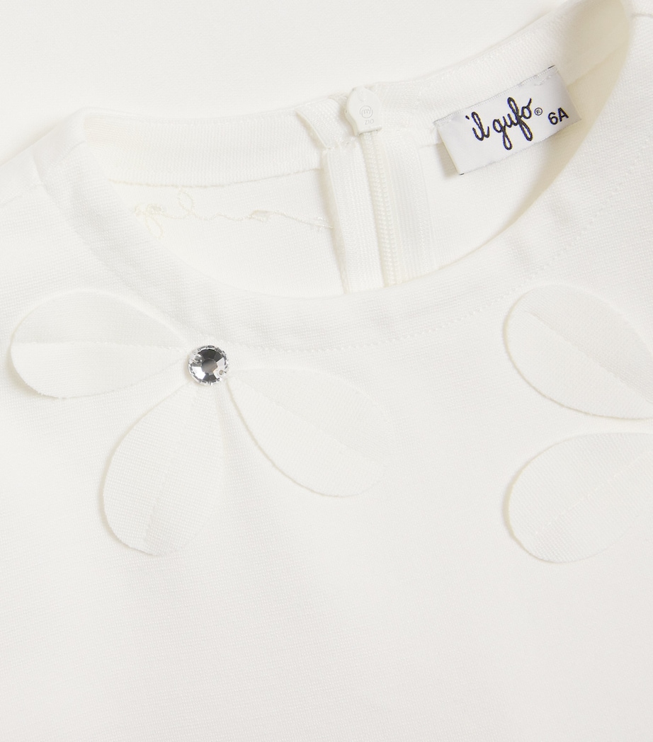 Embroidered Dress (2-12 Years) 100 MILK Image 3