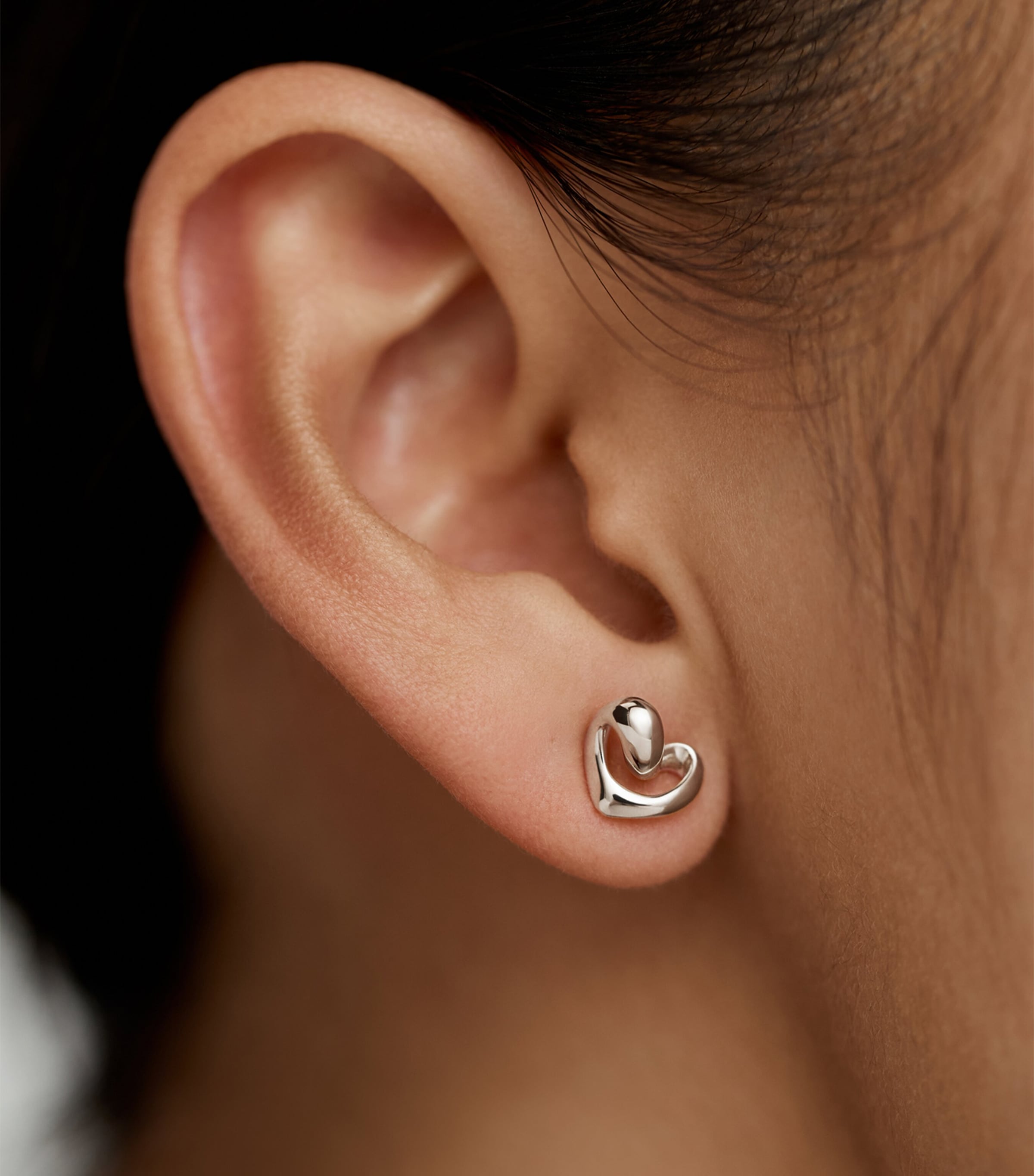 Monica Vinader Sterling Silver Infinity Hearts Studs — foto 2
