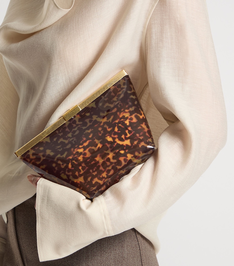 Jimmy Choo Tortoiseshell Ganache Clutch Bag Tortoiseshell Image 2