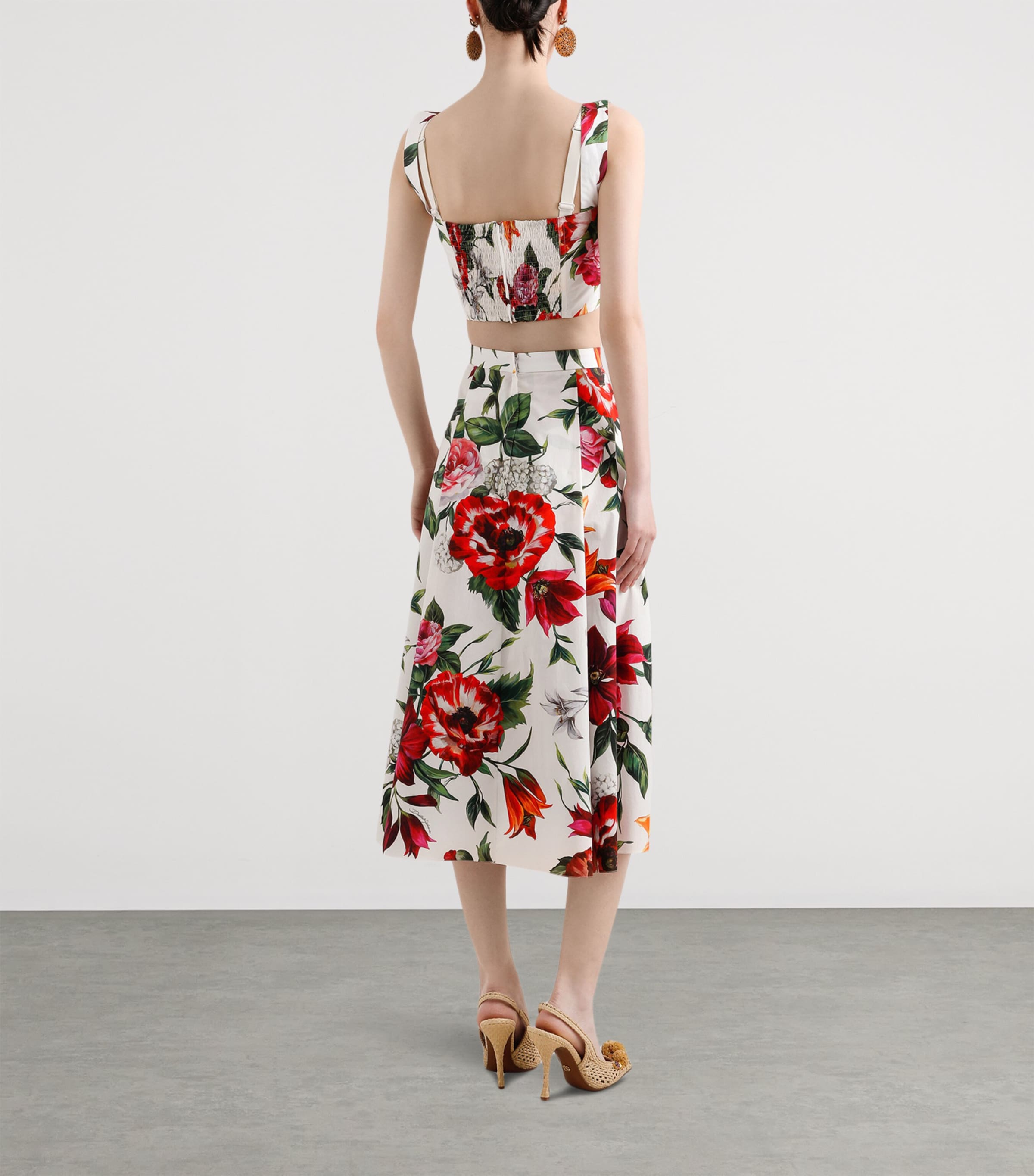 Cotton Floral Crop Top HA5PB-ANEMONI Image 3