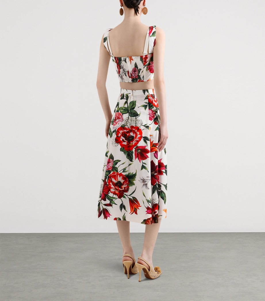 Cotton Floral Crop Top HA5PB-ANEMONI Image 3