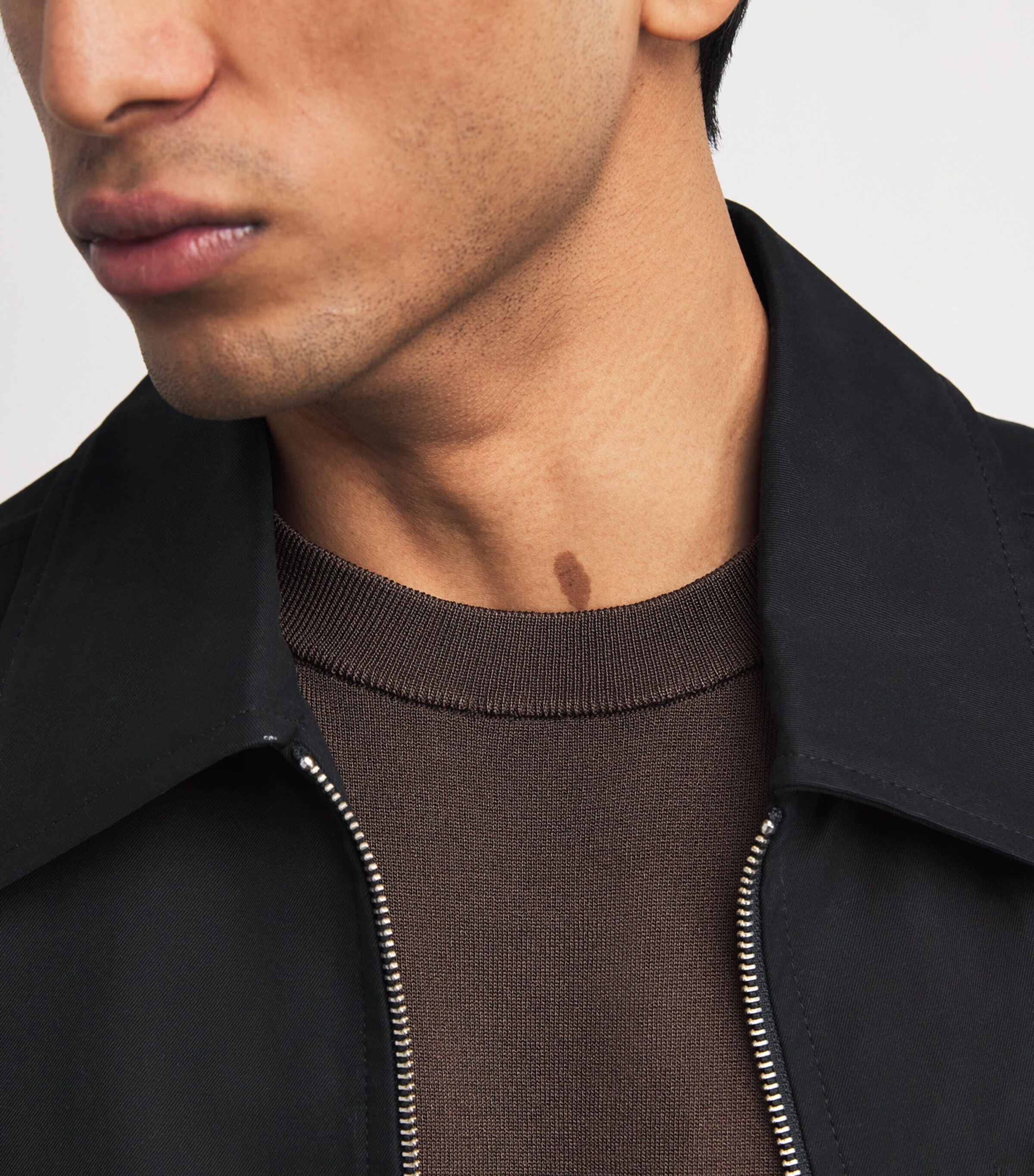 Knitted Short-Sleeve T-Shirt CHOCOLATE Image 6