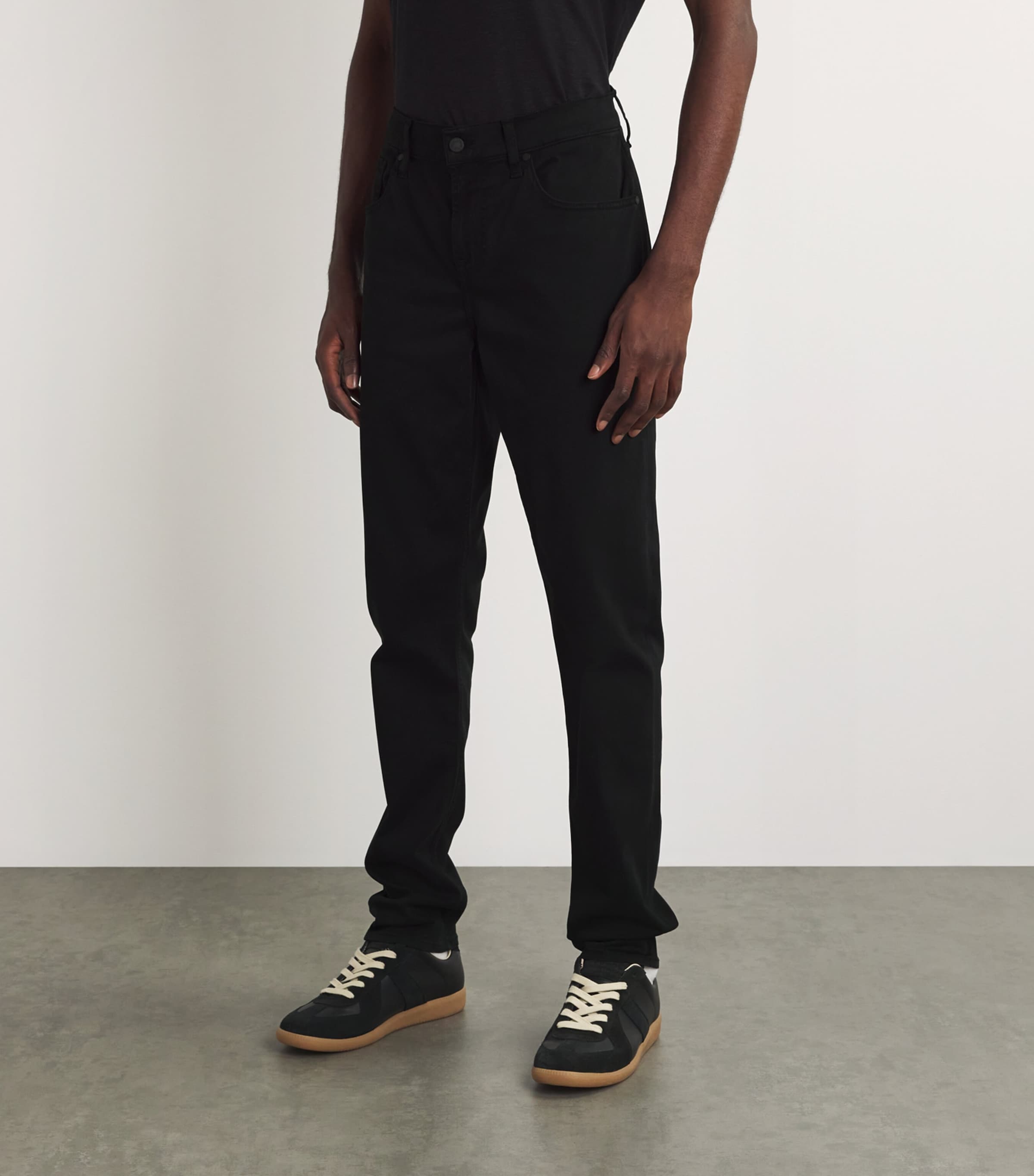 Slimmy Tapered Luxe Performance Plus Jeans BLACK Image 3
