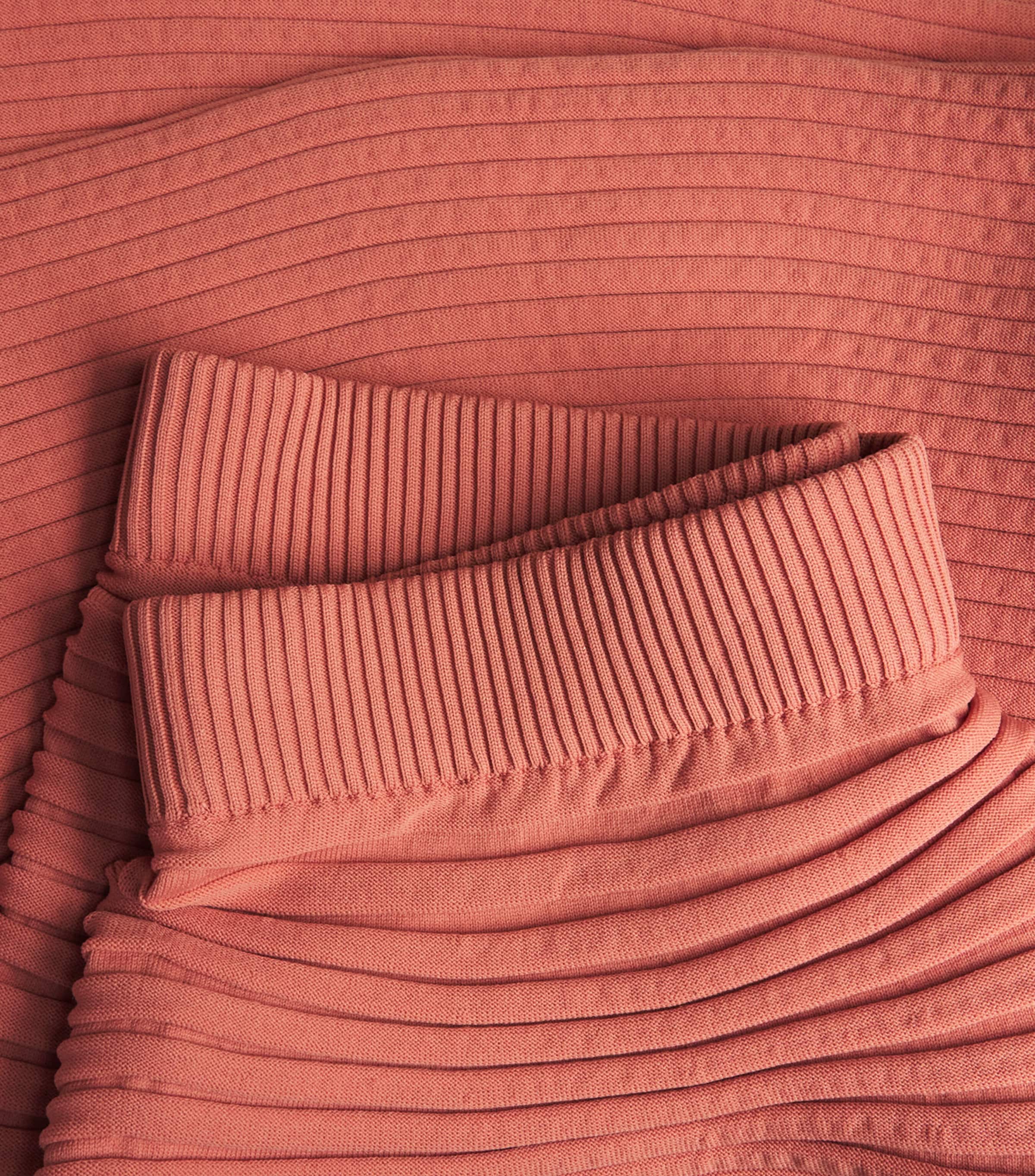 Bounce Knit Midi Skirt CORAL PINK Image 5