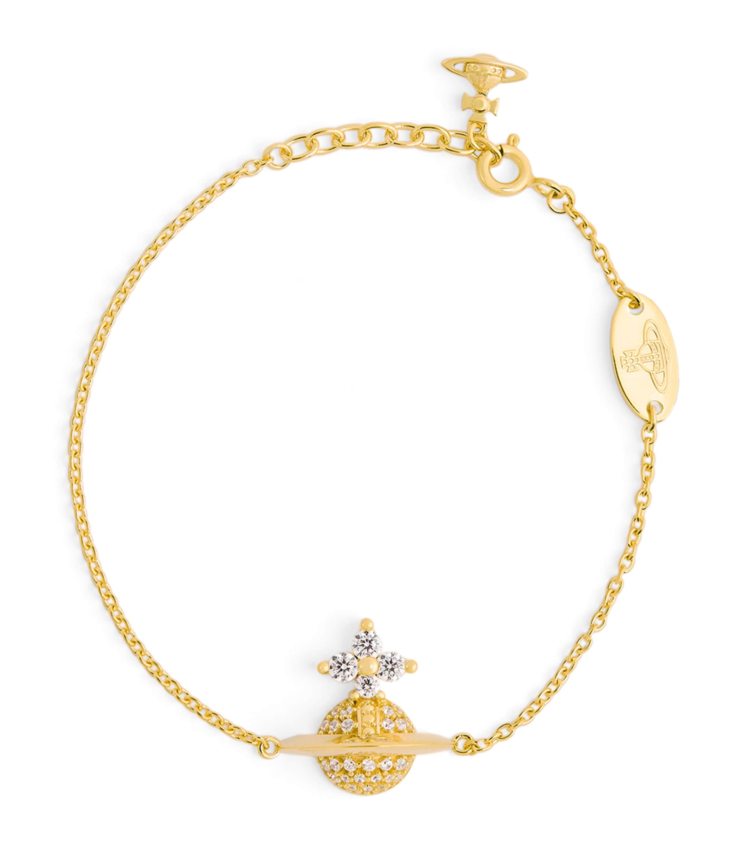 アクセサリー Vivian Westwood Orb Gold Bracelet New Petite Orb Bracelet in GOLD | Vivienne Westwood®