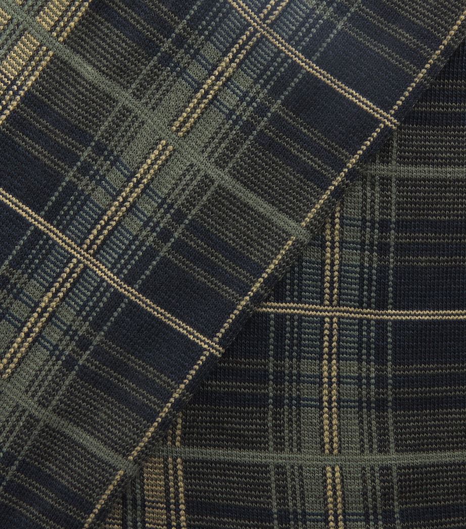 Barbour Mens Stretch-Cotton Blyth Socks Olive Night Image 2