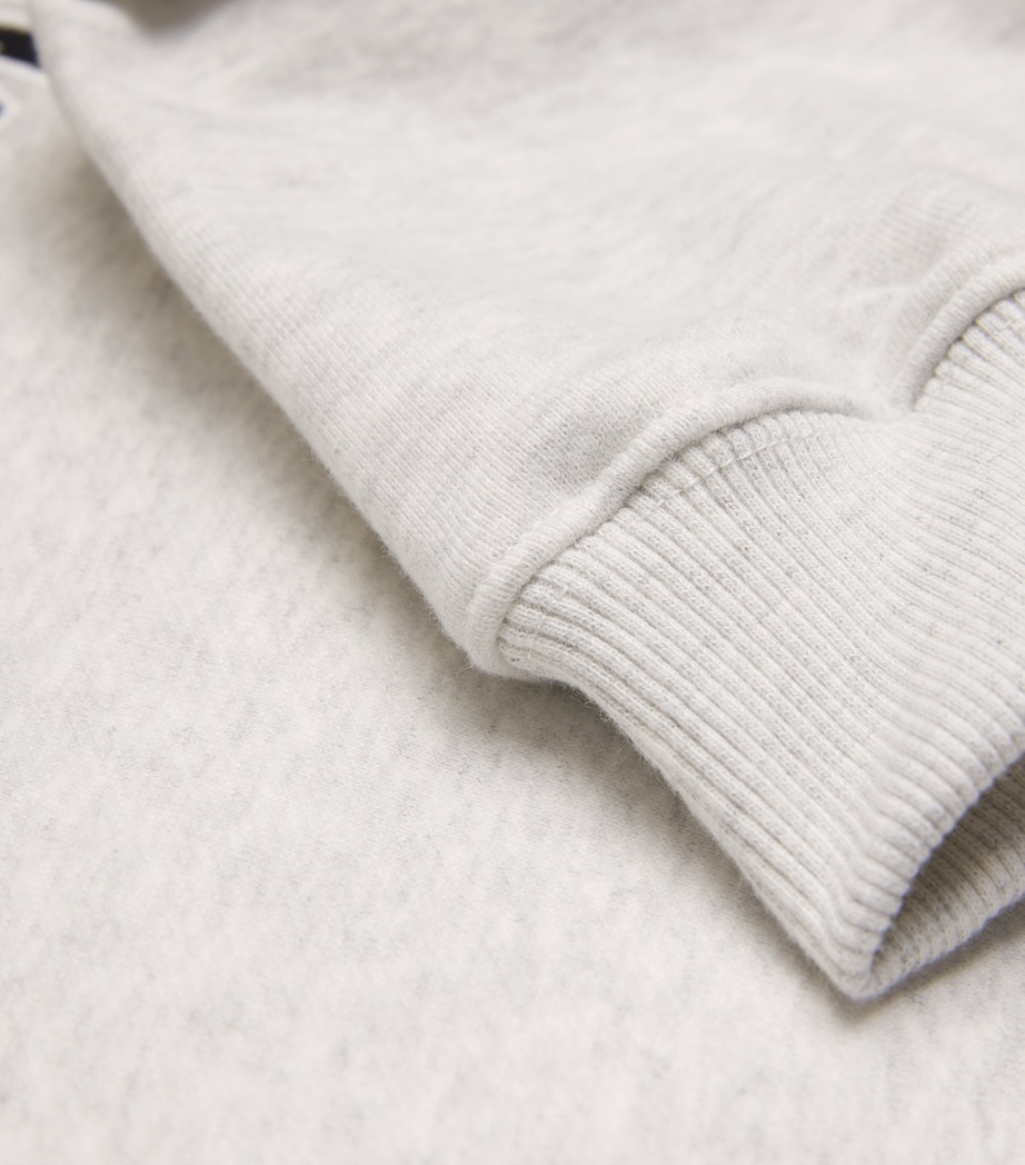 Organic Cotton Logo Sweatshirt LIGHT GREY MELANGE Image 5