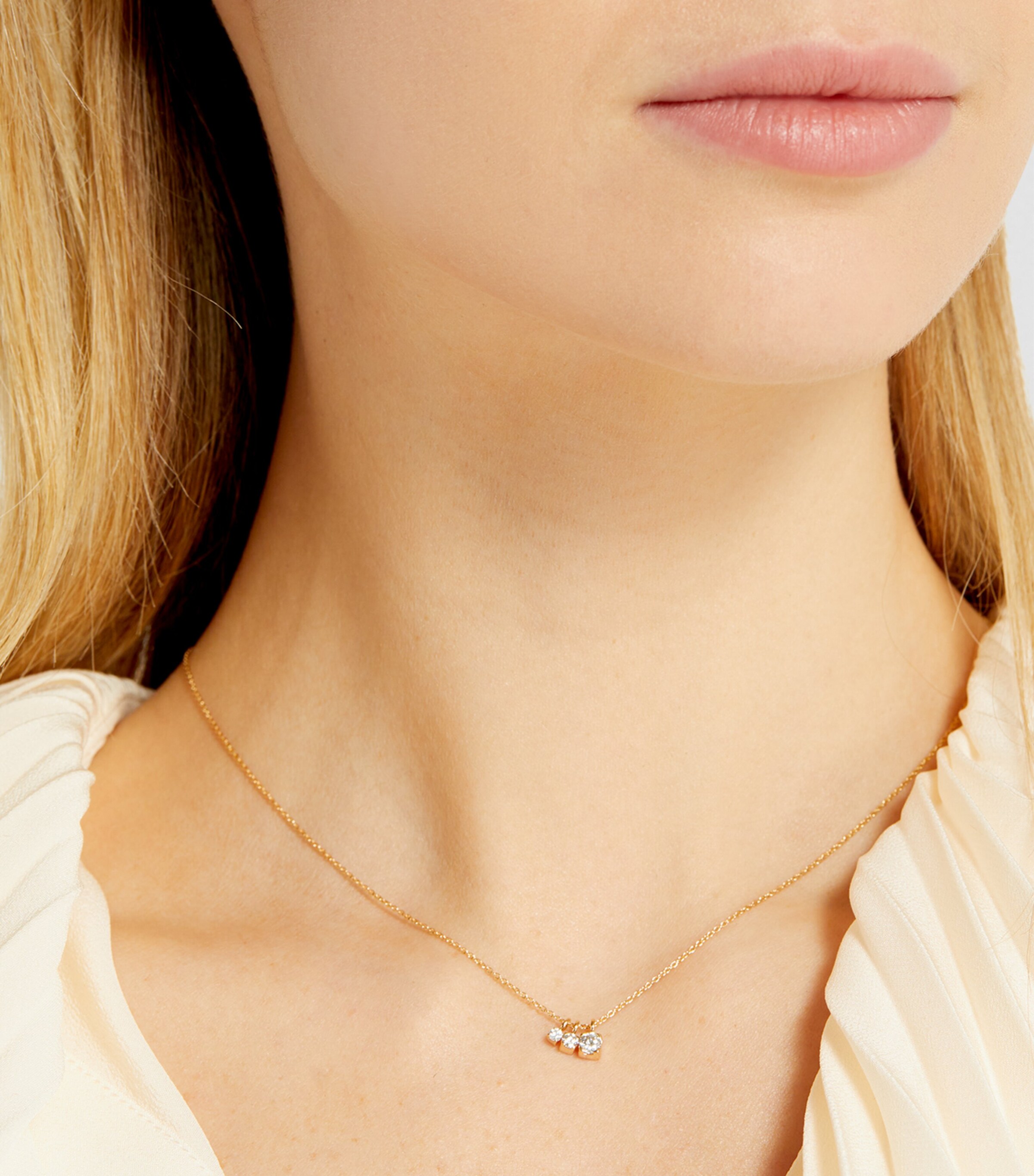 Sophie Bille Brahe Yellow Gold and Diamond Glacon Necklace Yellow Gold Image 4