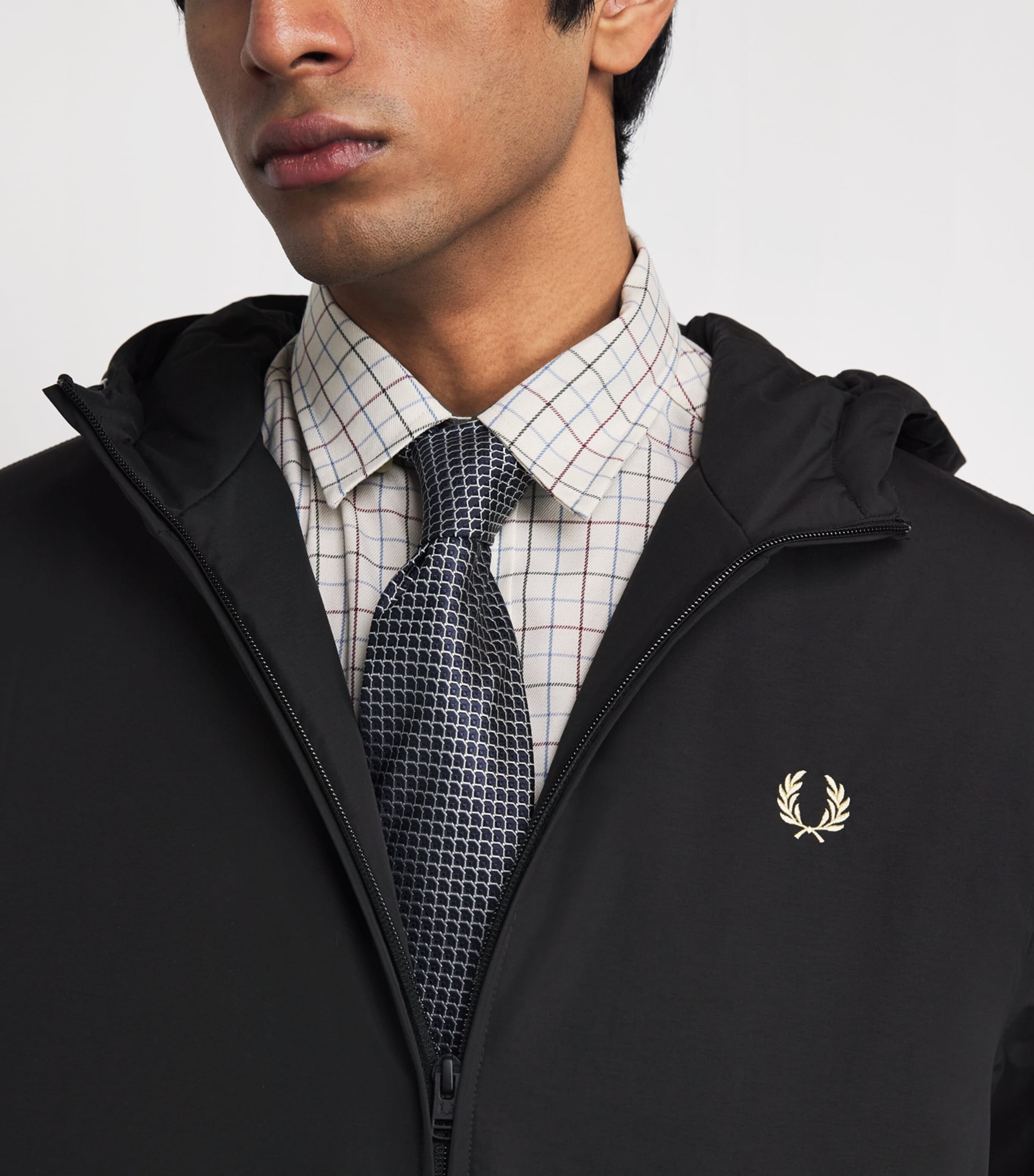 Hooded Brentham Jacket 102 BLACK Image 6