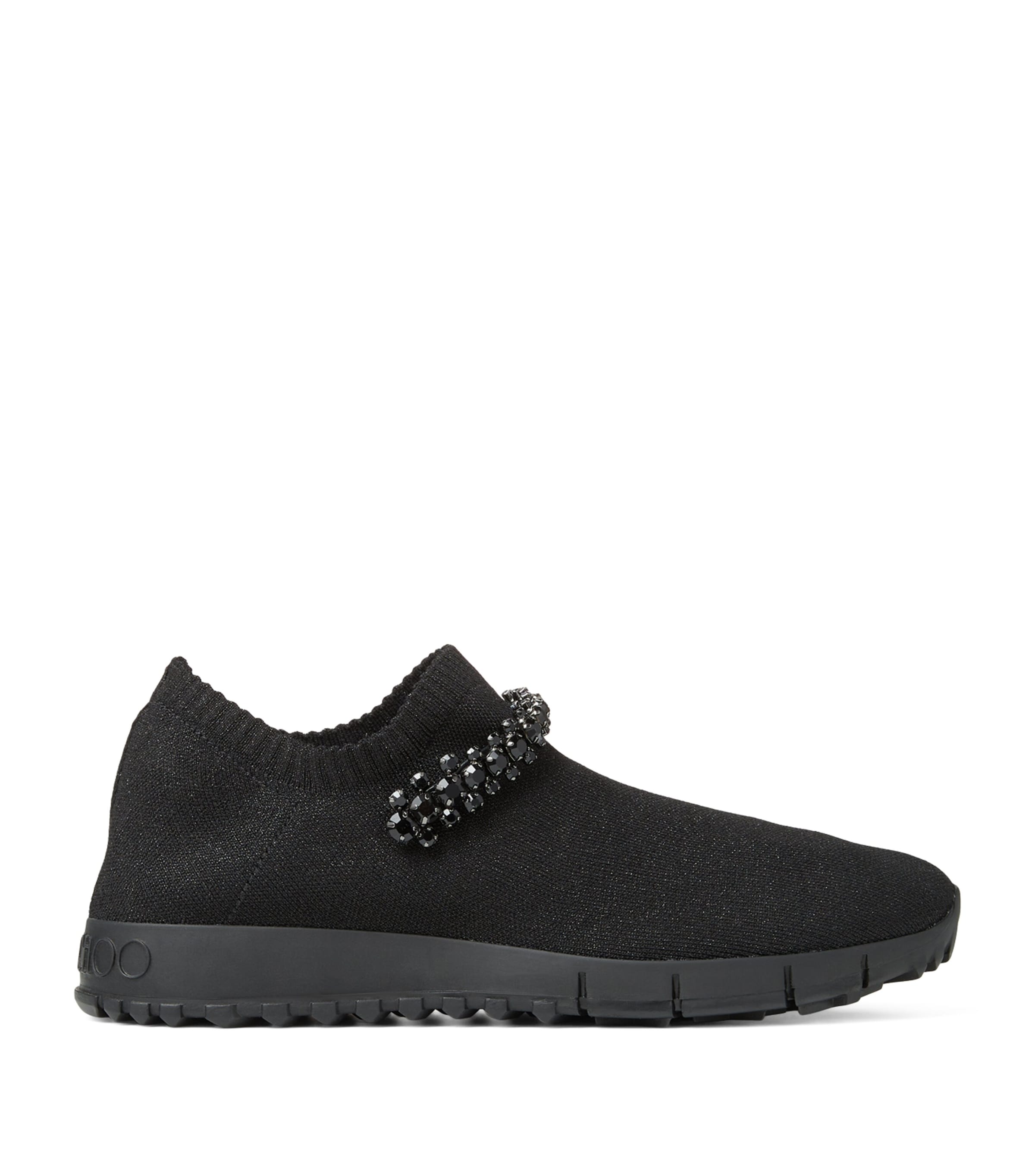 Jimmy Choo Verona Knit Sneakers In Black