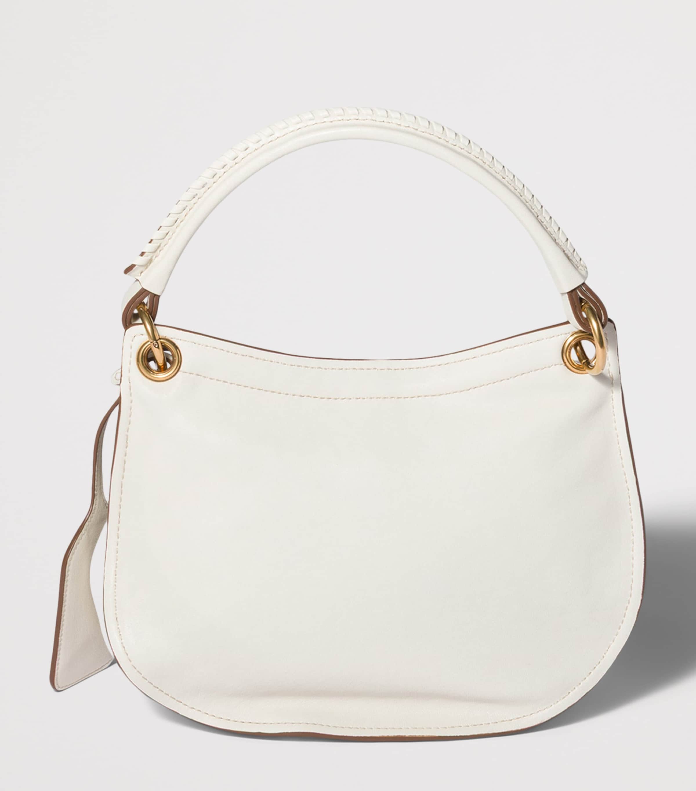 Miu Miu Small Leather Rendez-Vous Shoulder Bag Neutral Image 4