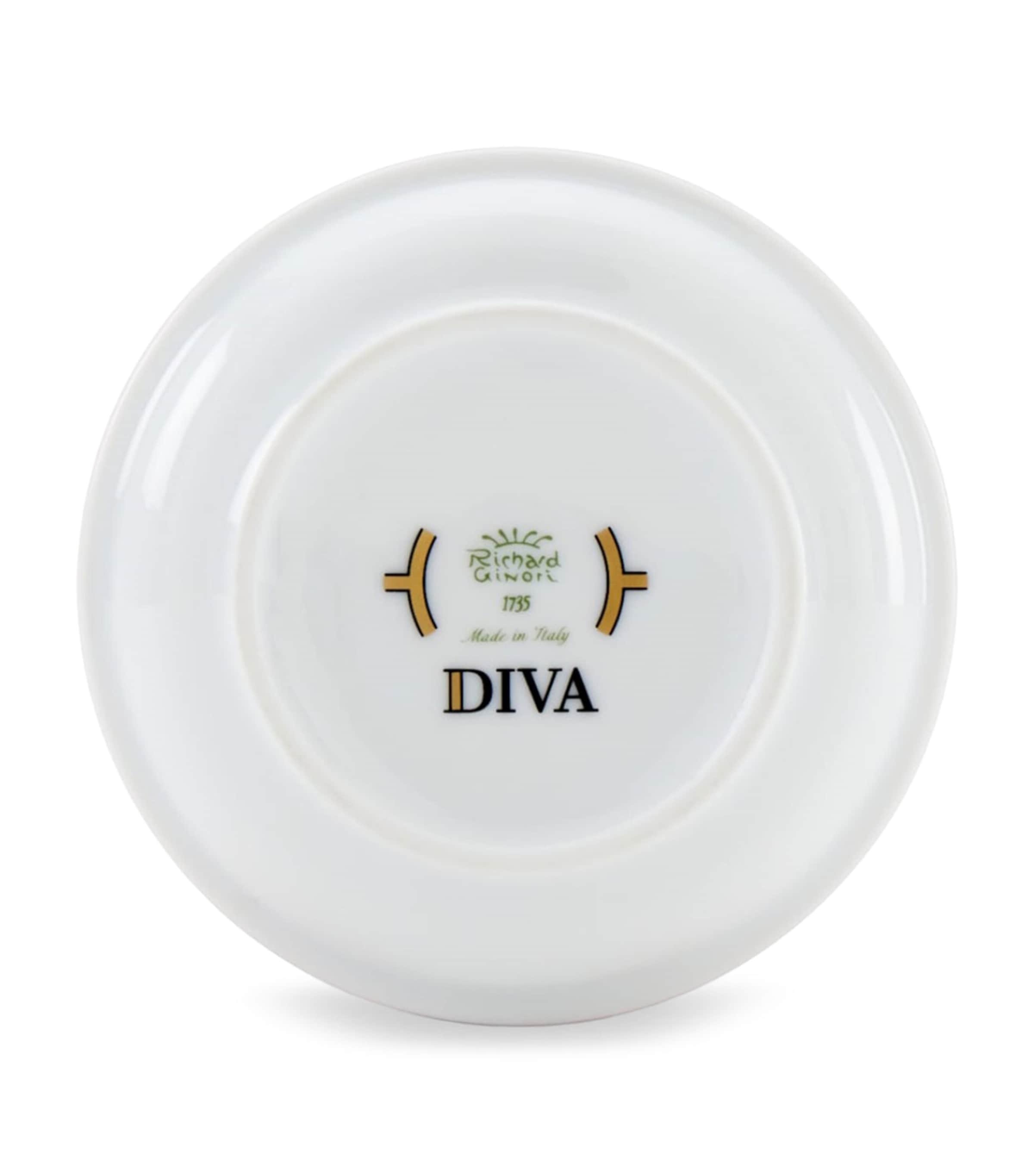GINORI 1735 Porcelain Colonna Diva Celeste Lidded Sugar Pot (10cm) Image 3