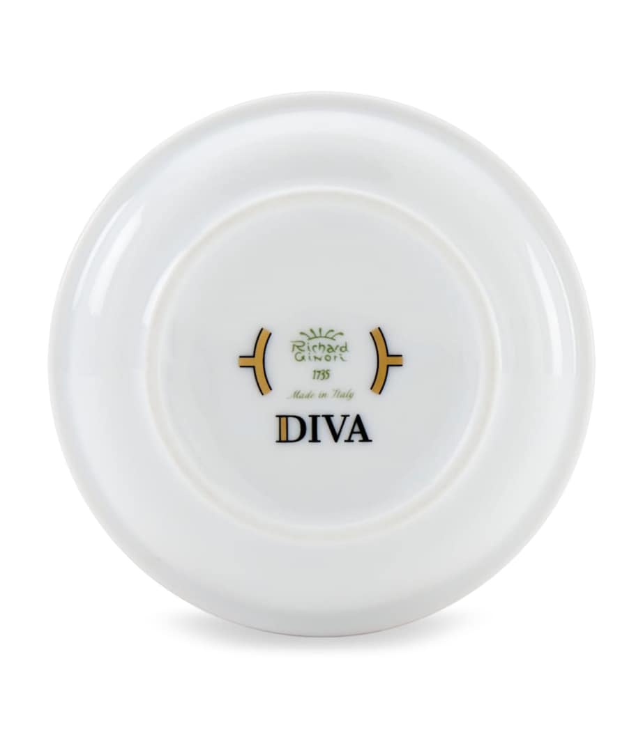 GINORI 1735 Porcelain Colonna Diva Celeste Lidded Sugar Pot (10cm) Image 3