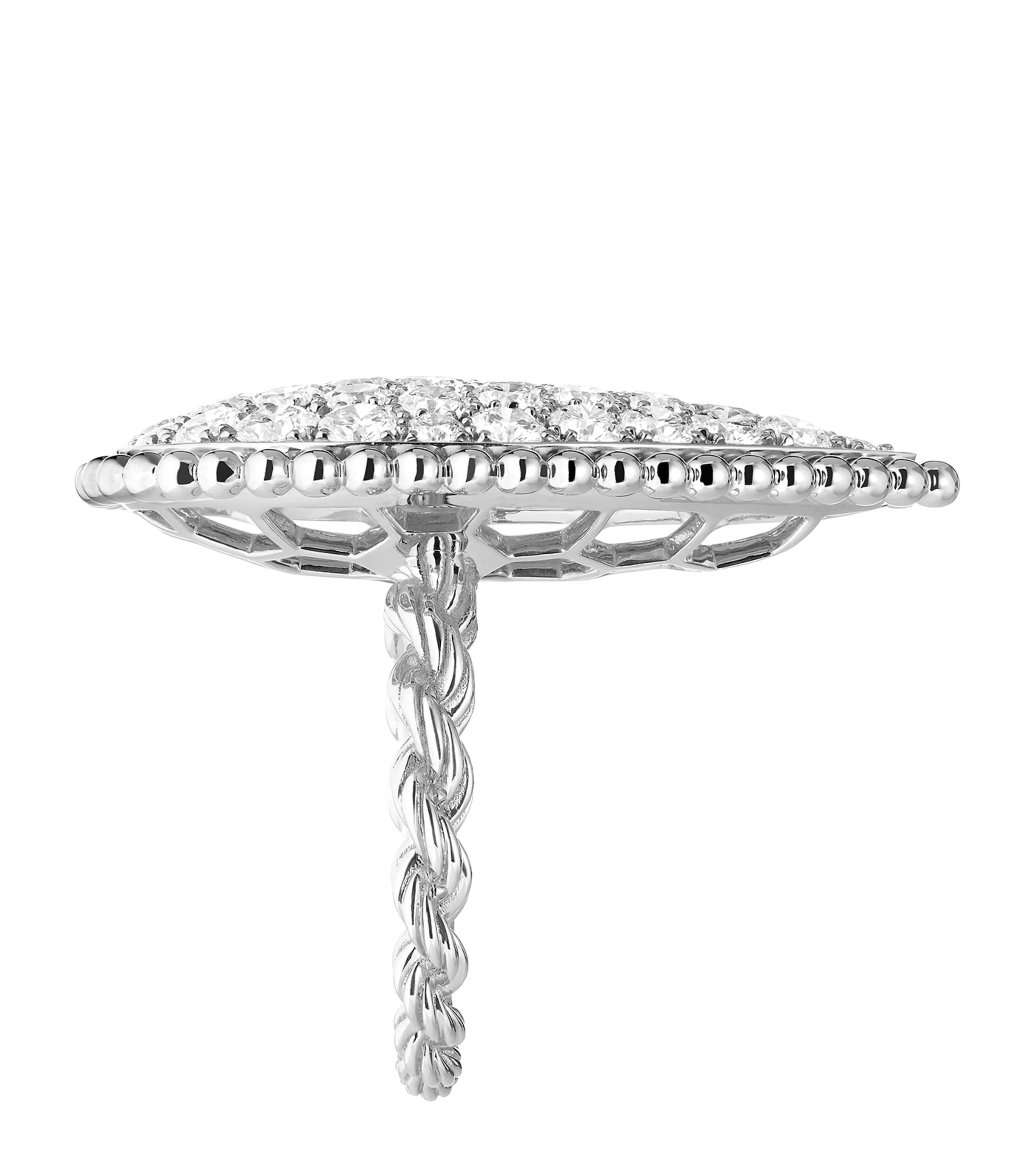 White Gold and Diamond Serpent Bohème XL Motif Ring WHTE GOLD Image 2