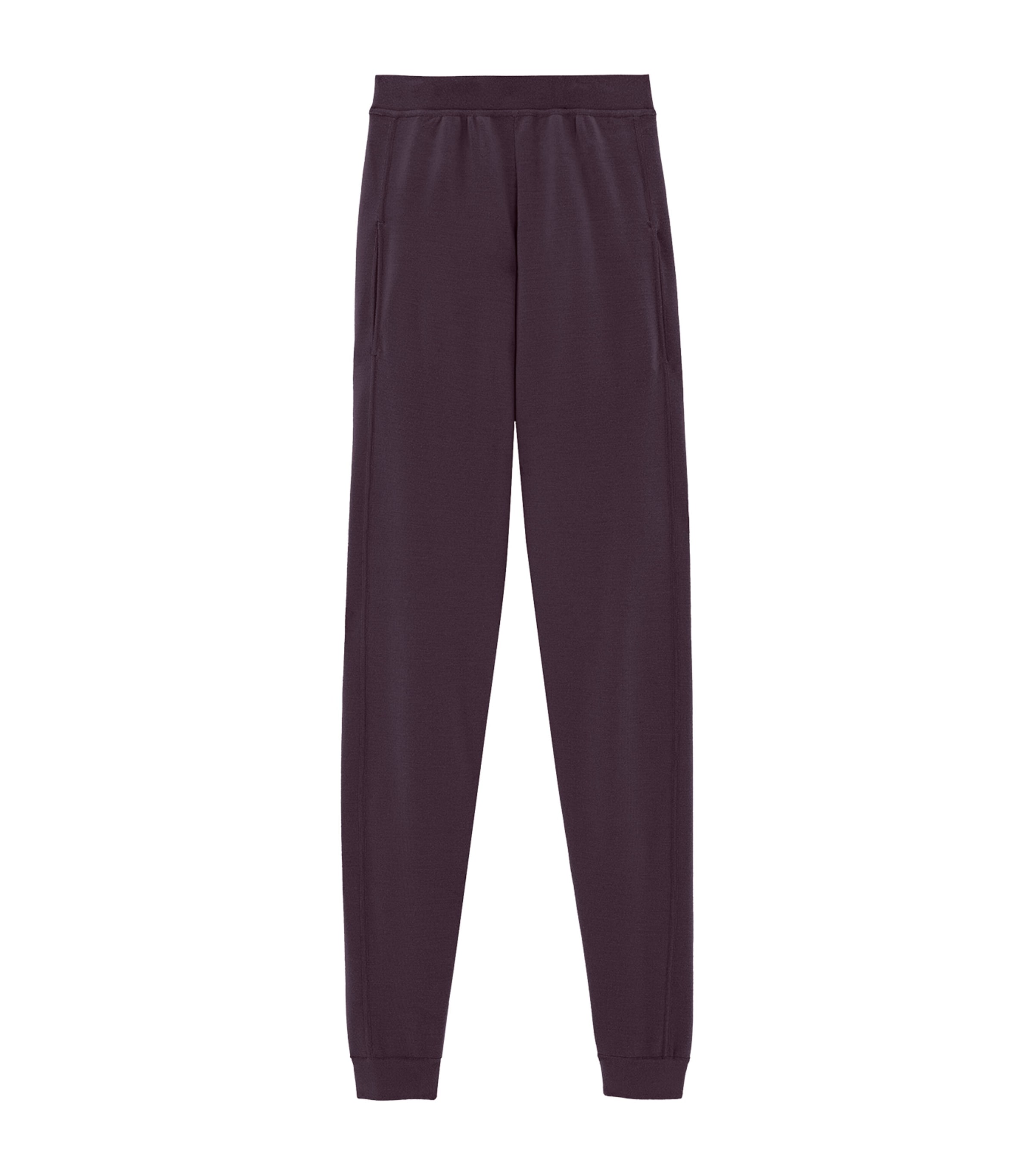 Saint Laurent Virgin Wool Jogging Pants In Purple