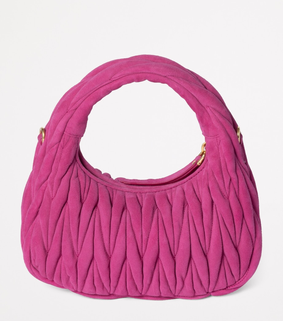 Matelassé Suede Wander Top-Handle Bag F0029 Image 3