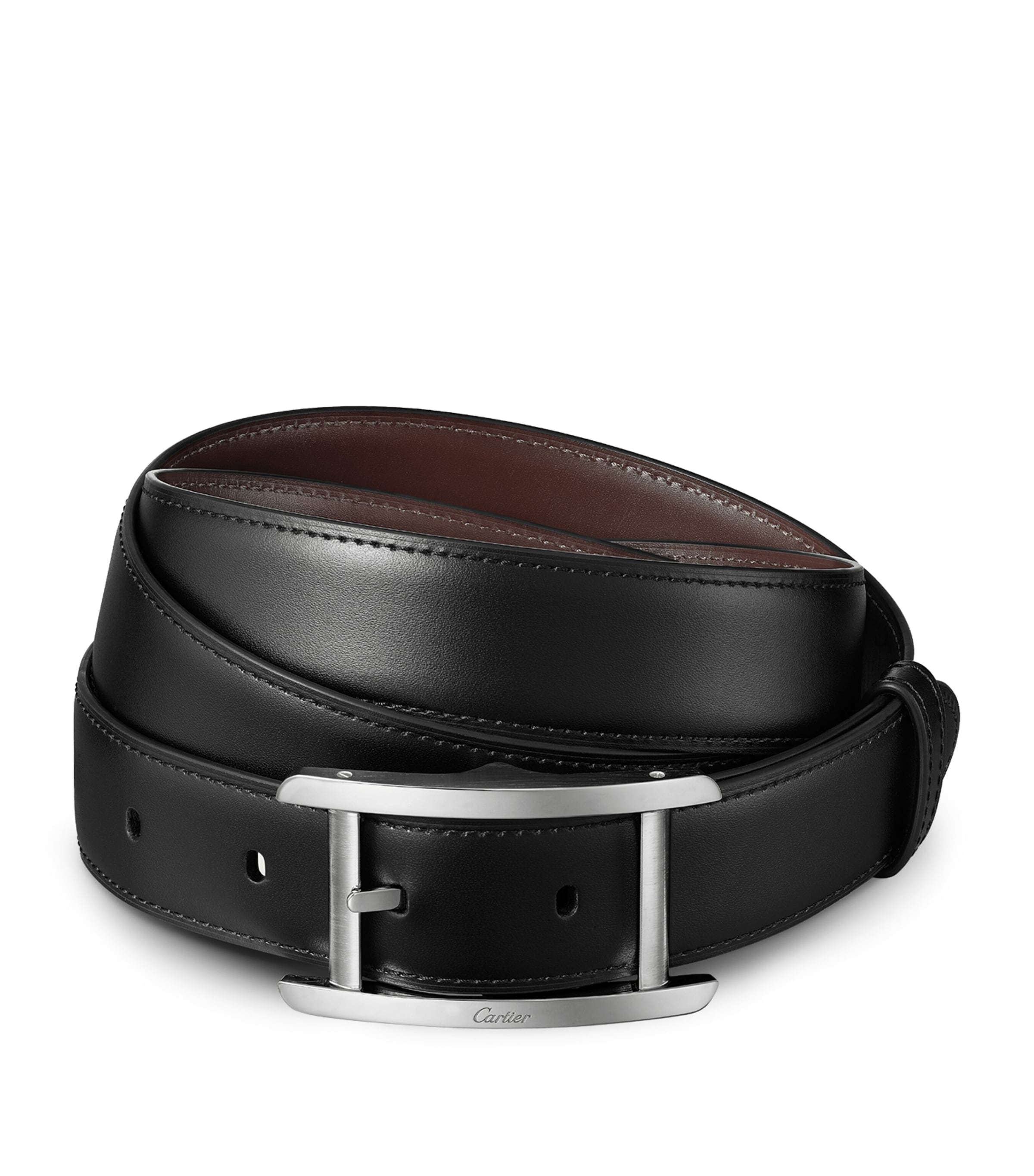 Cartier Leather Tank de Cartier Belt Black Image 1
