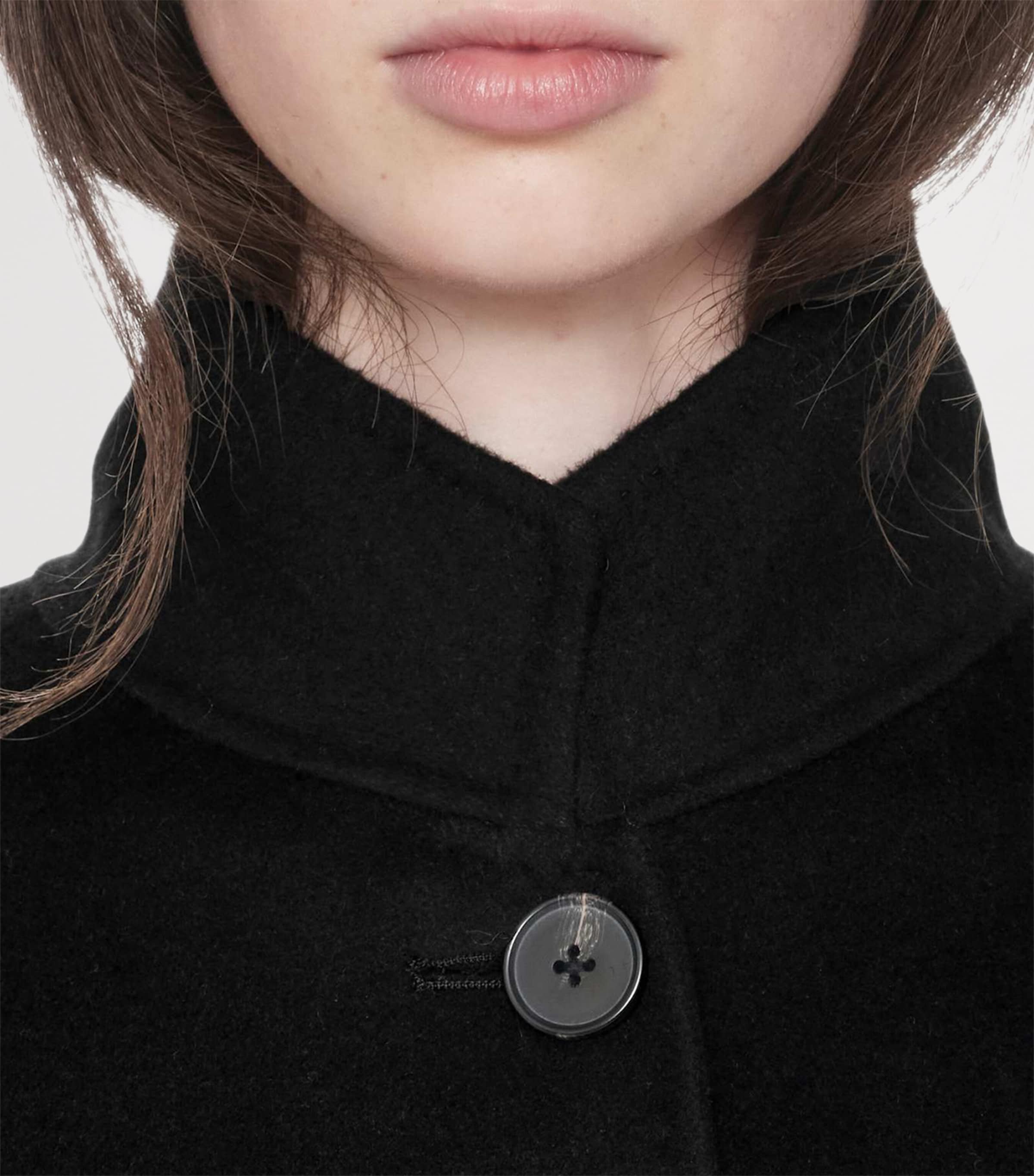 AllSaints Womens Wool-Blend Effie Coat Black Image 5
