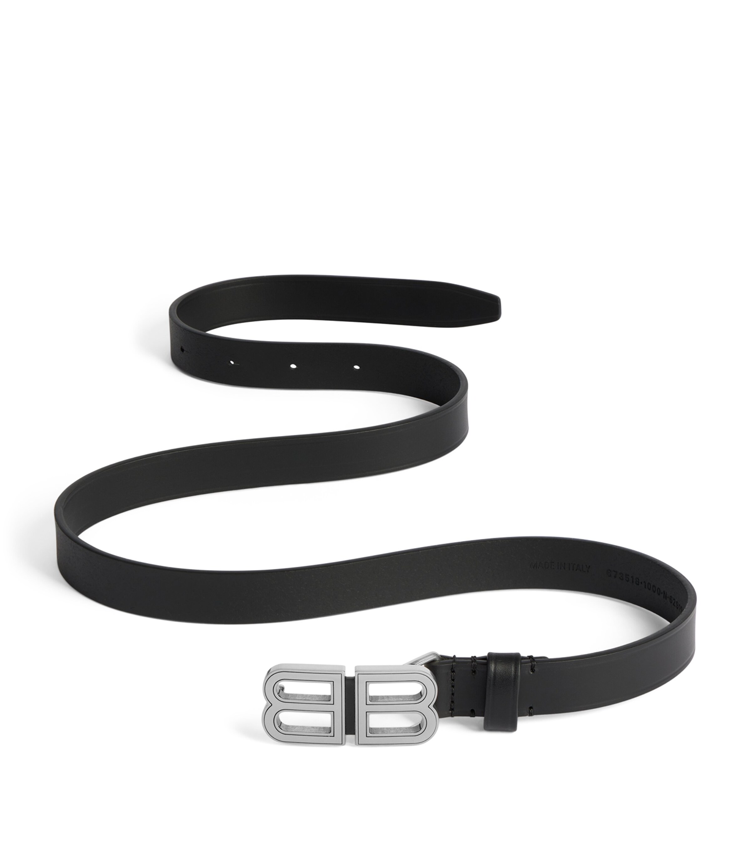 Balenciaga Leather Logo Hourglass Belt Image 2