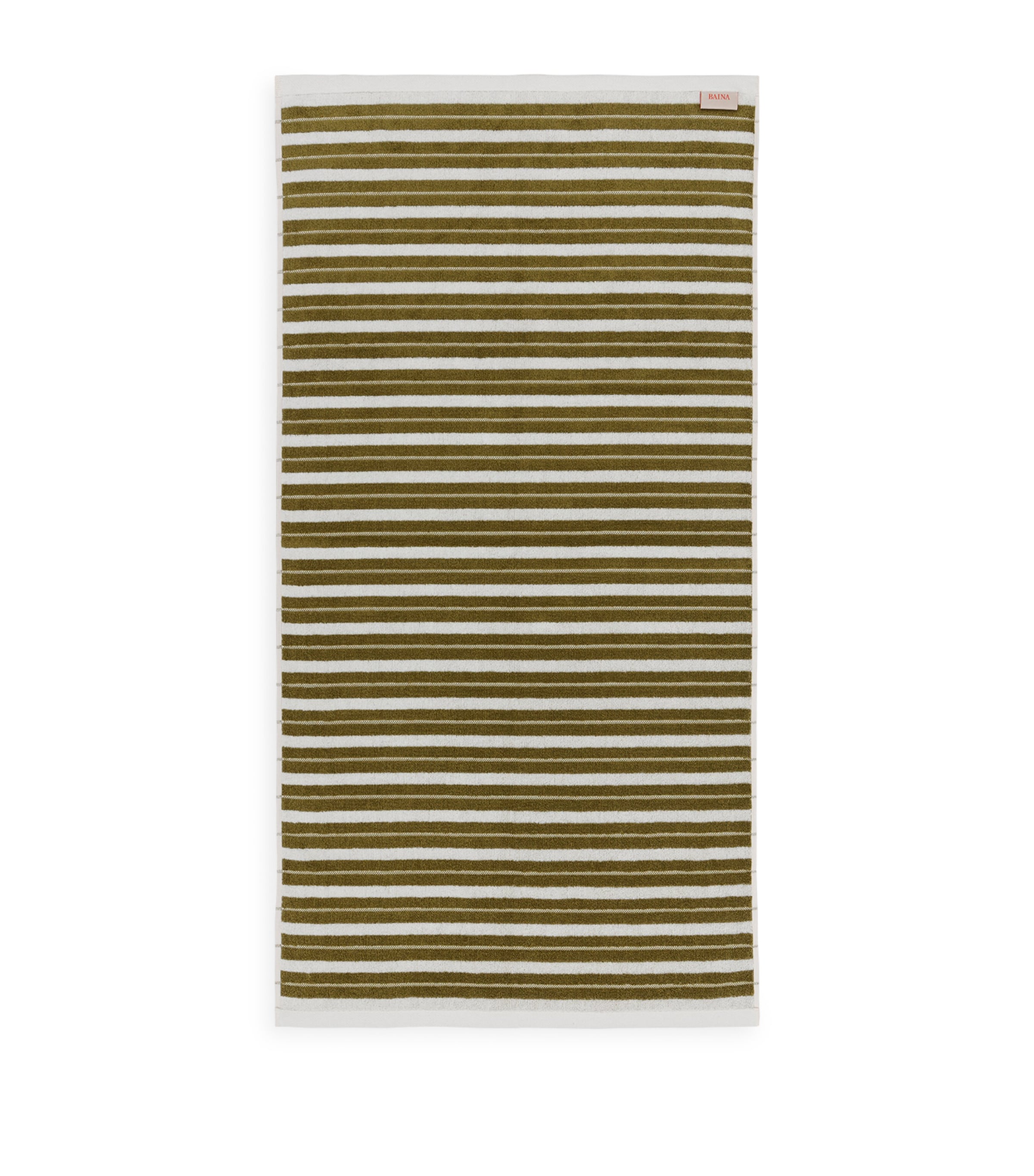 Organic Cotton Franklin Bath Towel (70cm x 140cm) CAPER / CHALK Image 3