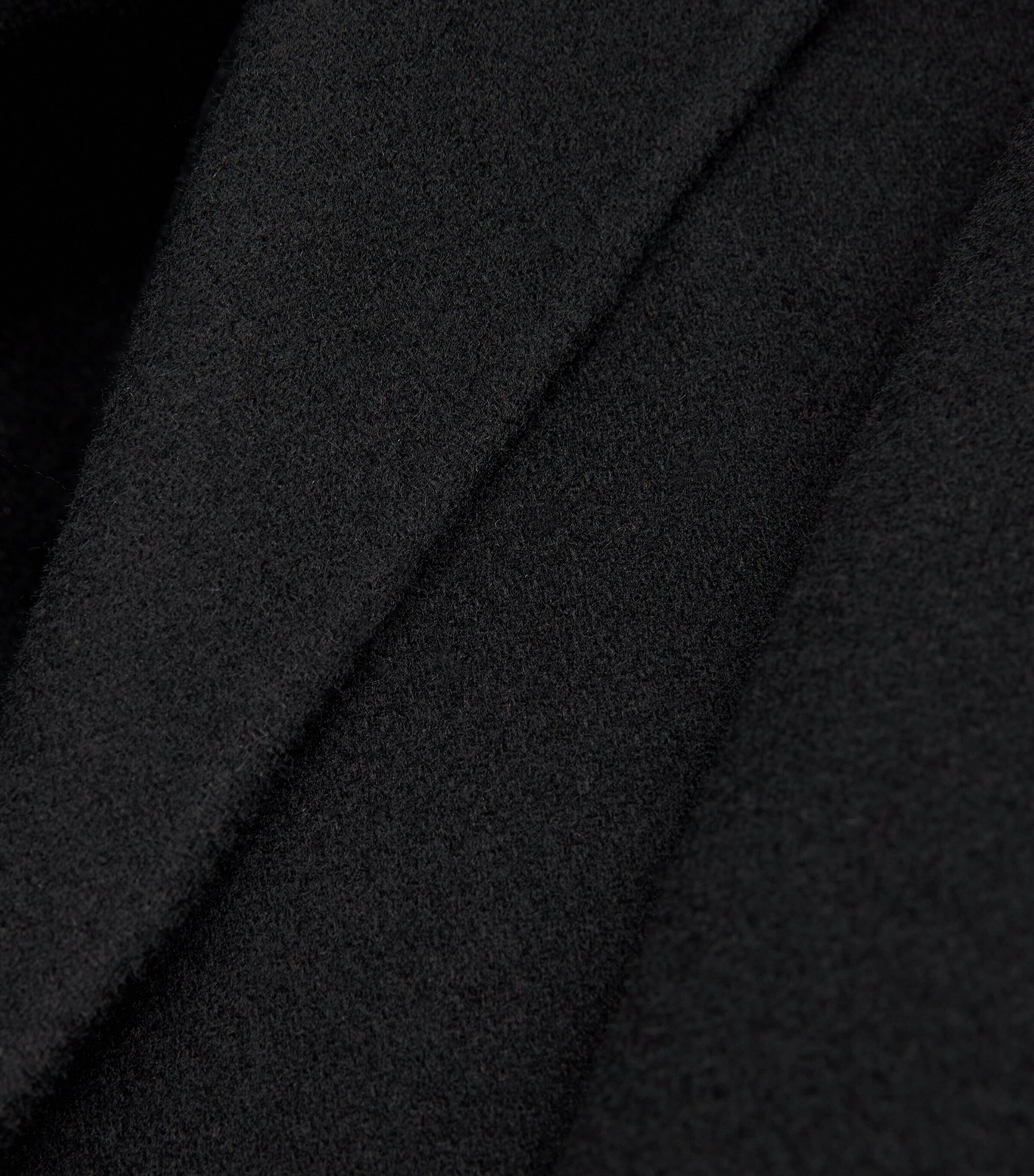 Wool-Blend Double-Faced Wrap Coat BLACK Image 5