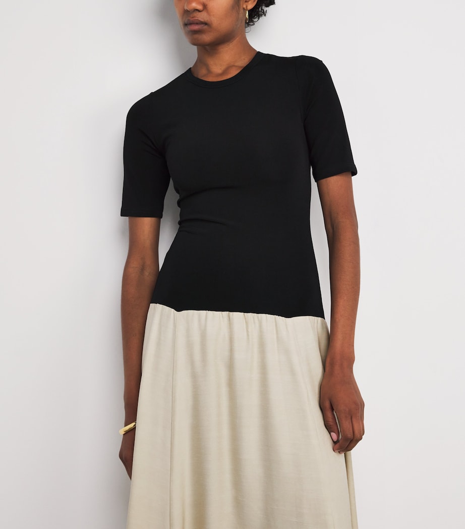 Tee Duo Maxi Dress CREMA / BLACK Image 6