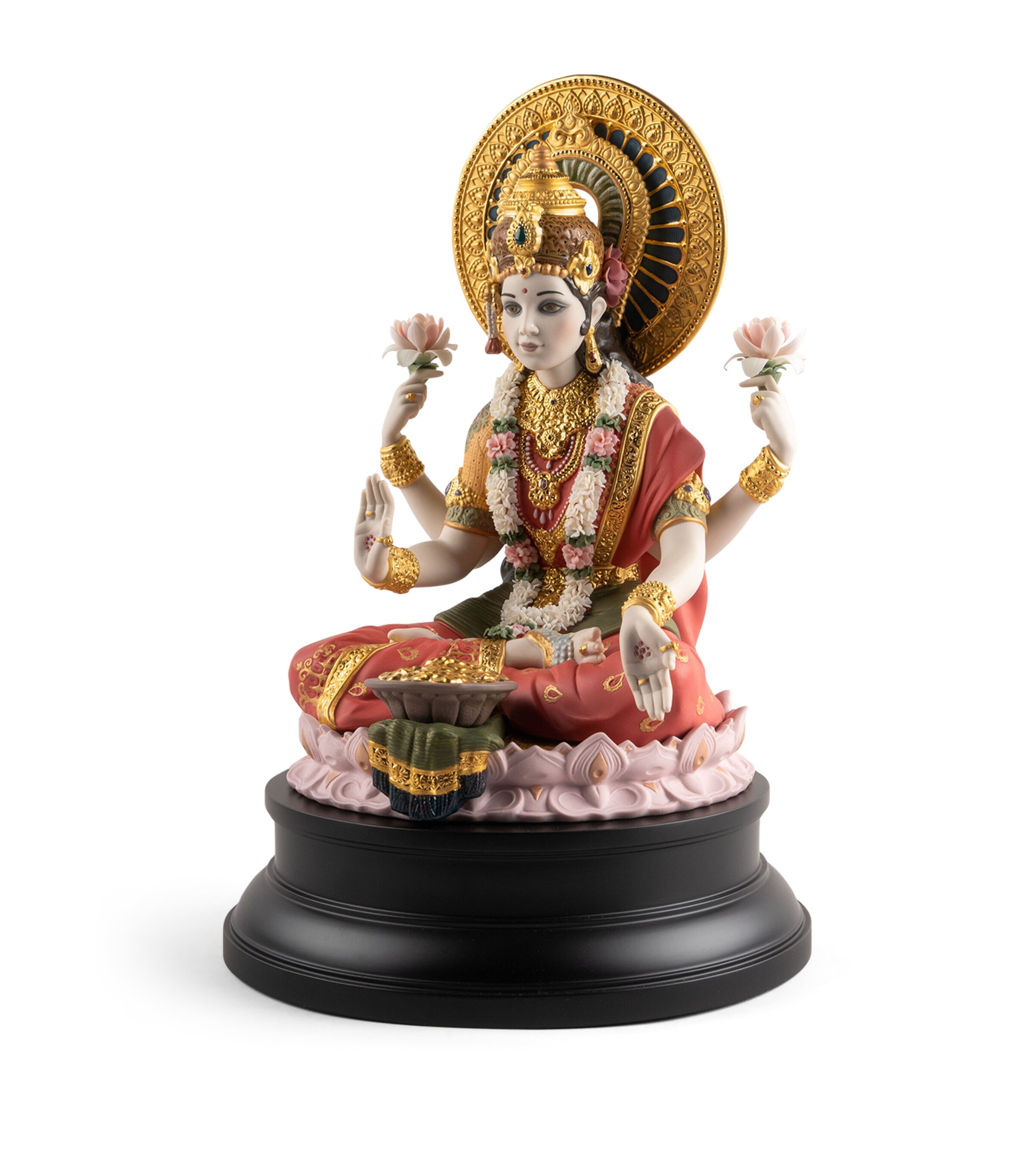 Lladró Goddess Lakshmi Figurine Image 2