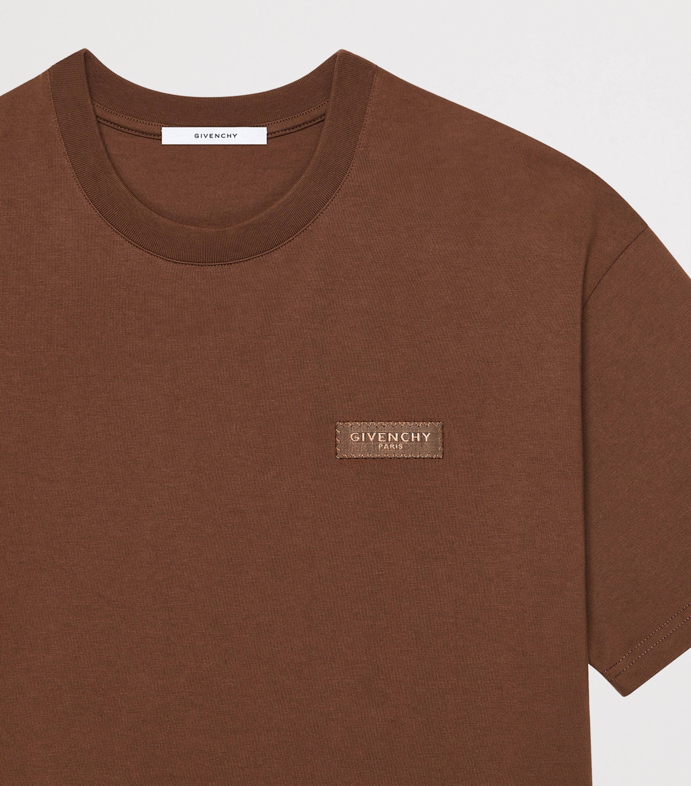Givenchy Mens Cotton Logo-Tab T-Shirt Image 4
