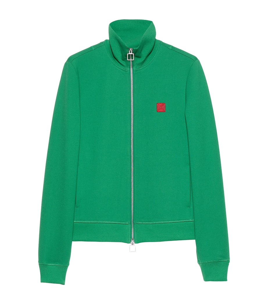 MAX&Co. Womens Cotton Track Jacket Green Image 1