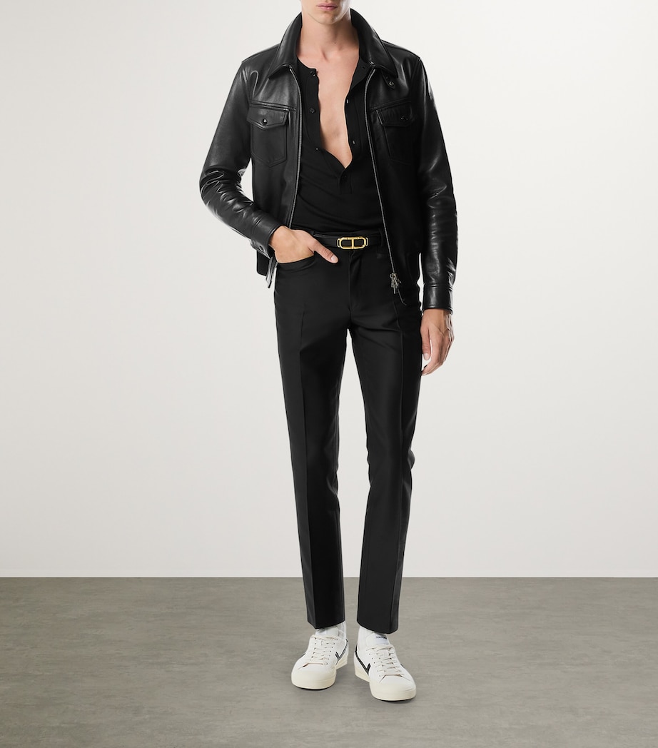 Grained Nappa Leather Jacket LB999 Image 2