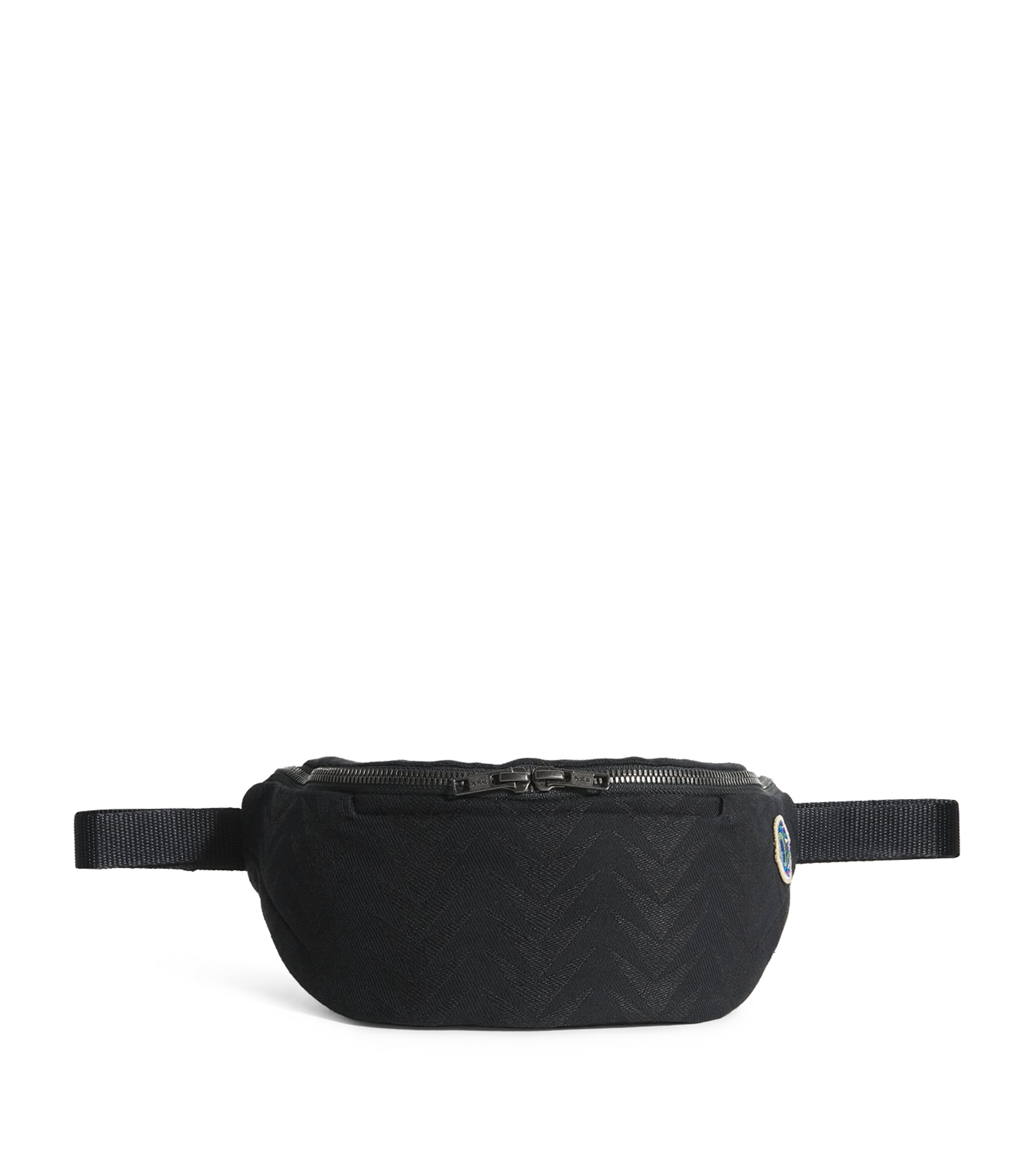 Cotton-Blend Arrow Magic Belt Bag BLACK Image 1