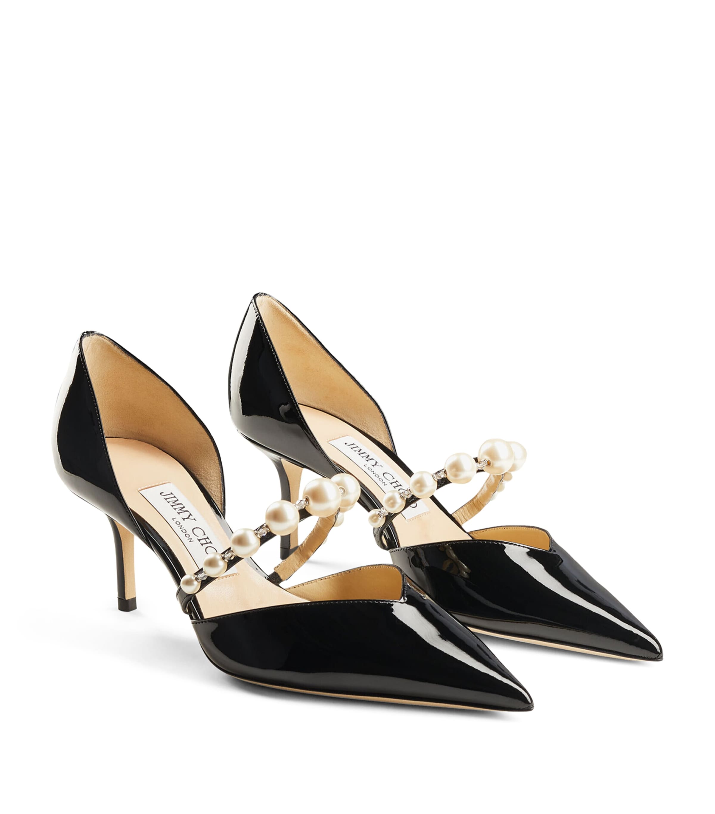 Aurelie 65 Patent Leather Pumps BLACK/WHITE Image 2