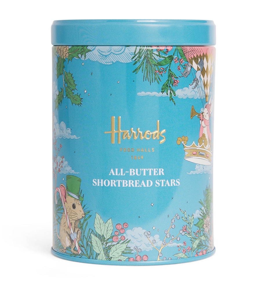 Harrods Mini Shortbread Stars Tin (100g) Image 1
