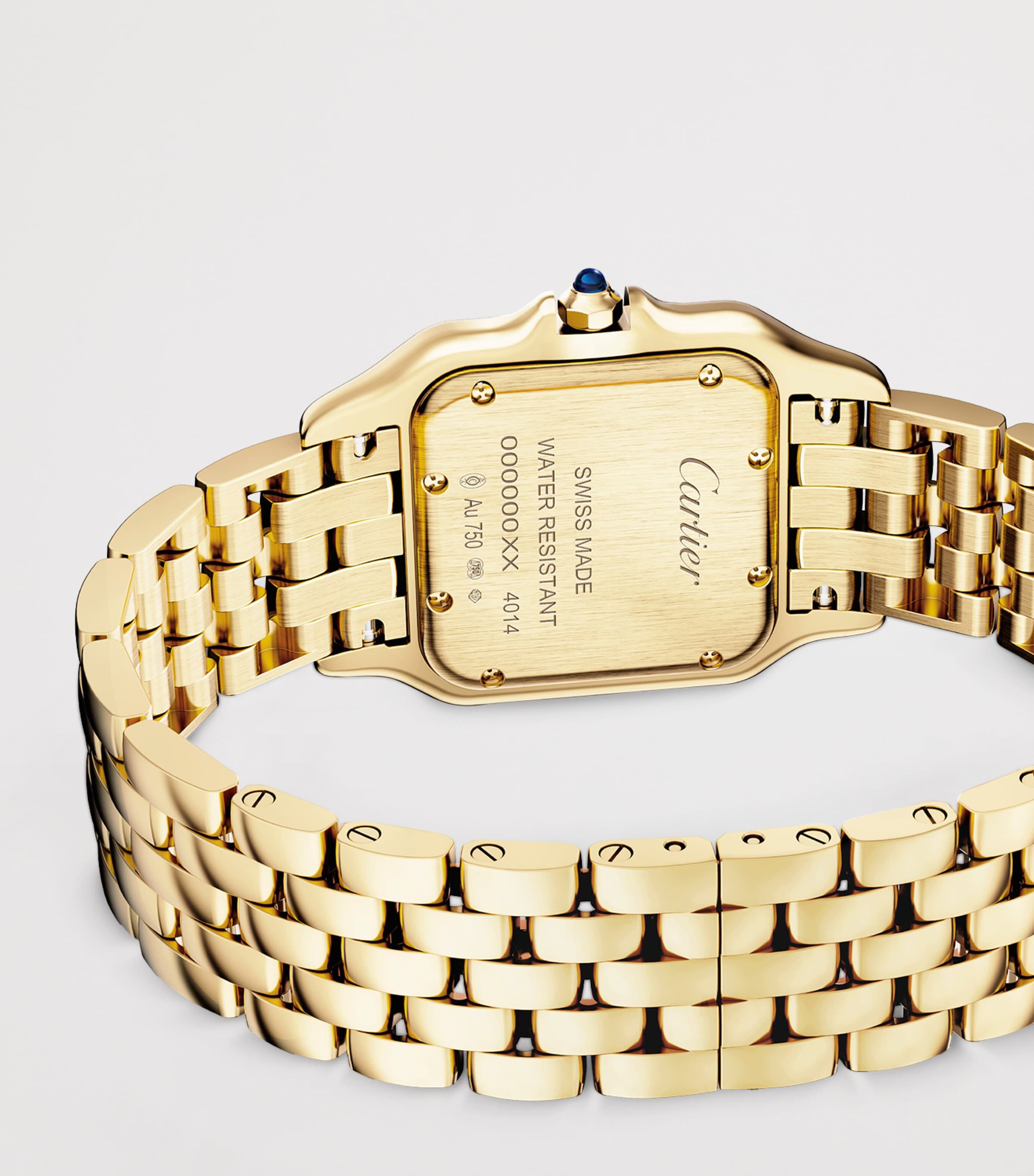 Medium Yellow Gold Panthère de Cartier Watch 27mm SILVERED Image 4