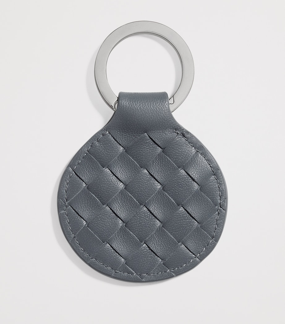 Bottega Veneta Leather Intrecciato Piccolo Keyring Image 2
