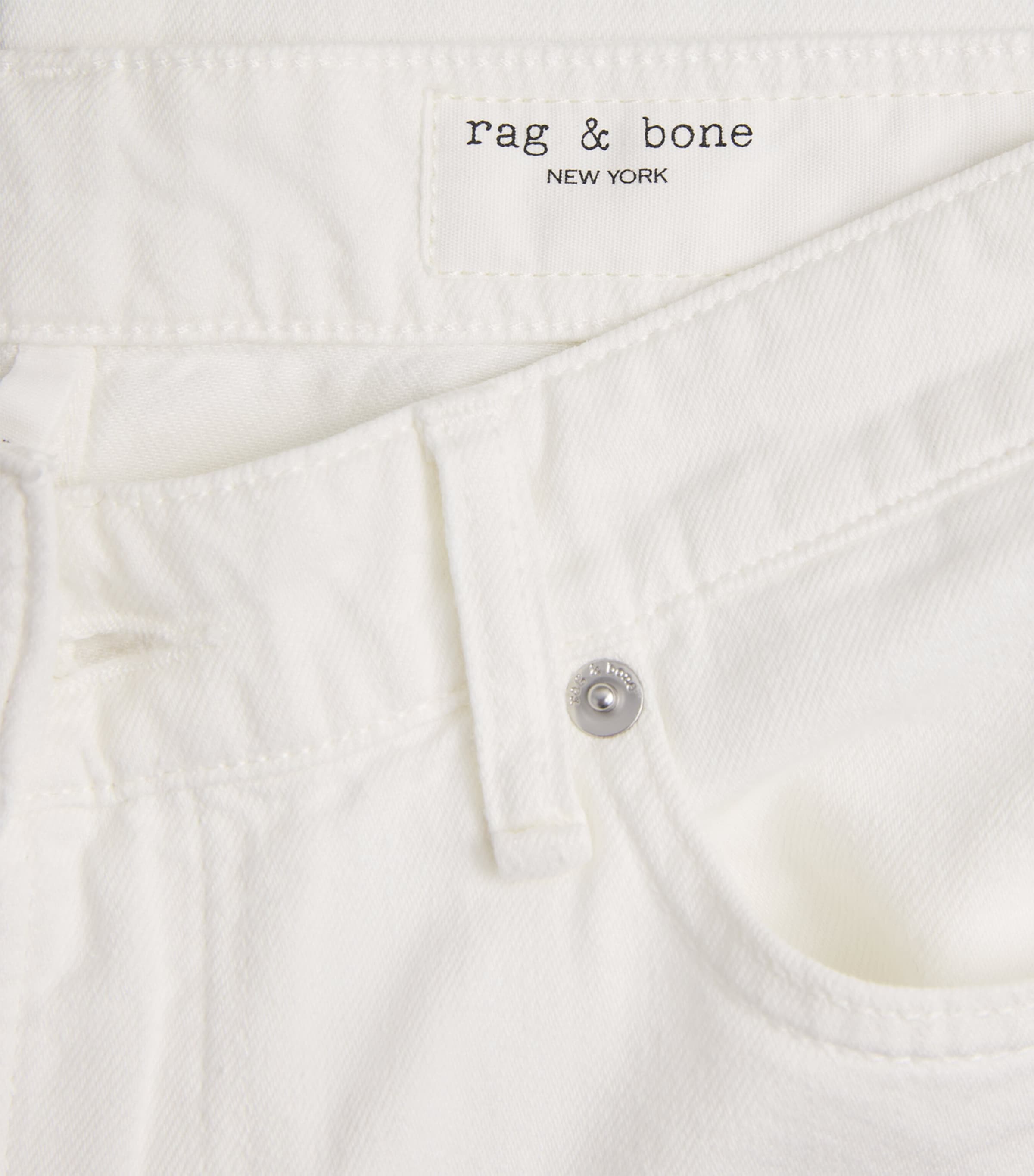 Rag & Bone Womens Featherweight Logan Mid-Rise Wide-Leg Jeans Opticwht Image 6