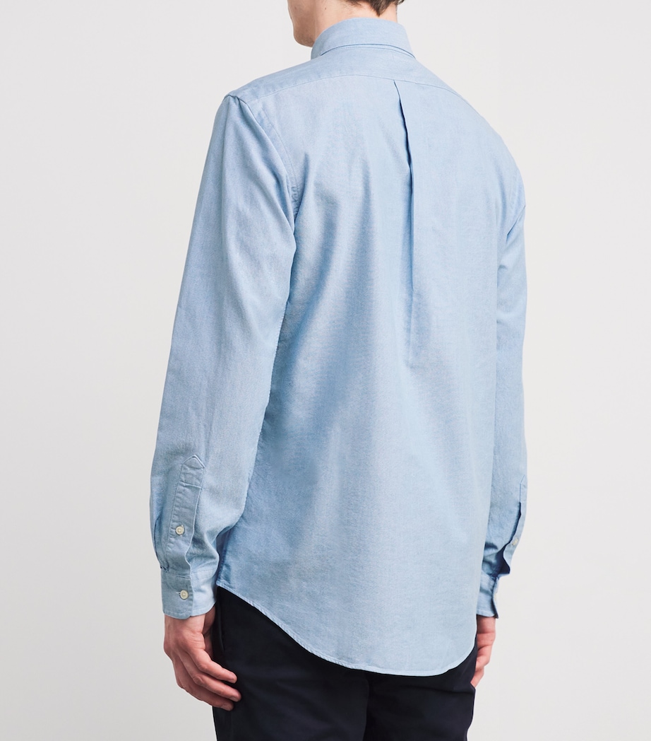 Custom Fit Oxford Shirt BLUE Image 4