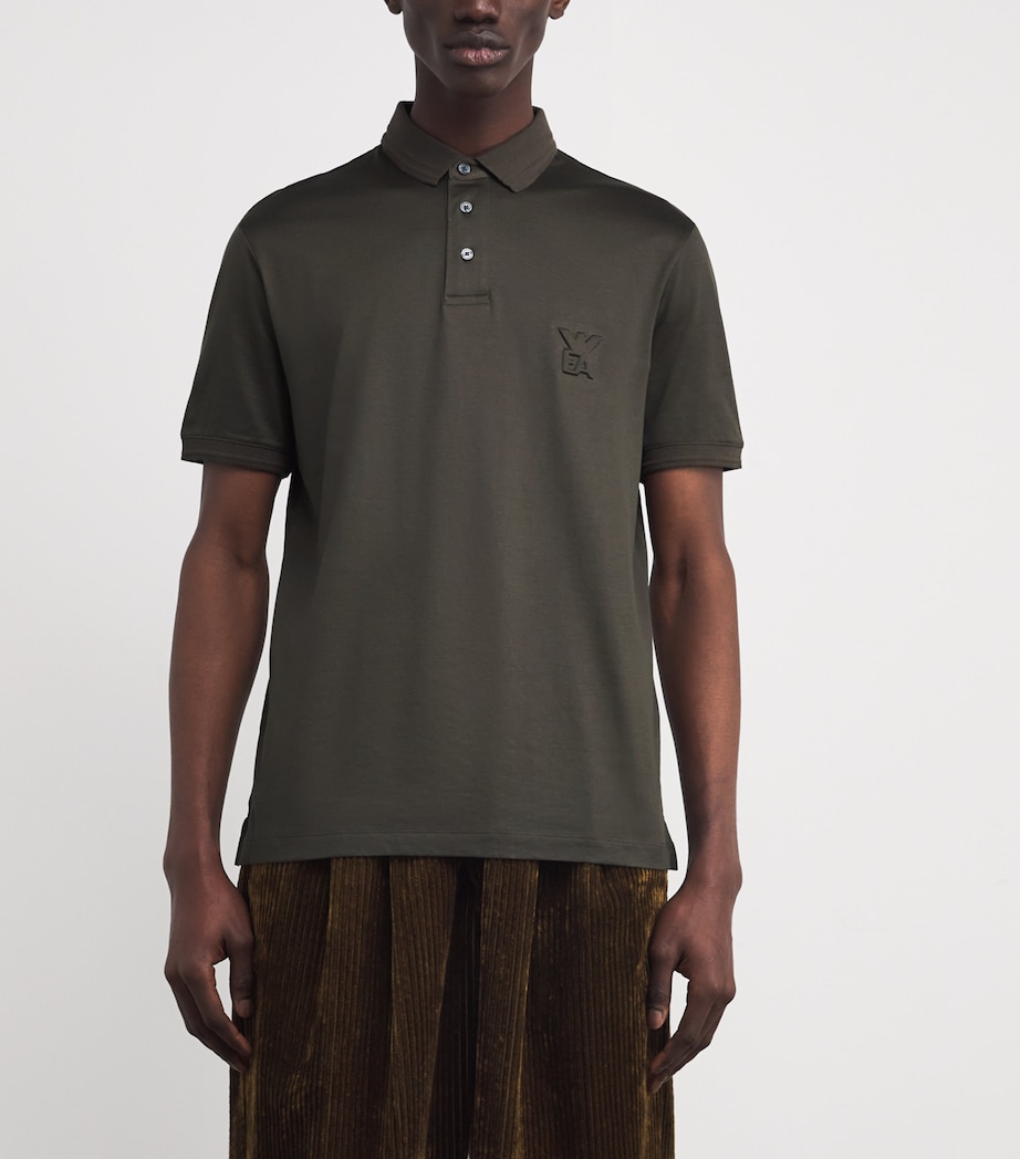 Embossed-Logo Polo Shirt U8120 Image 3