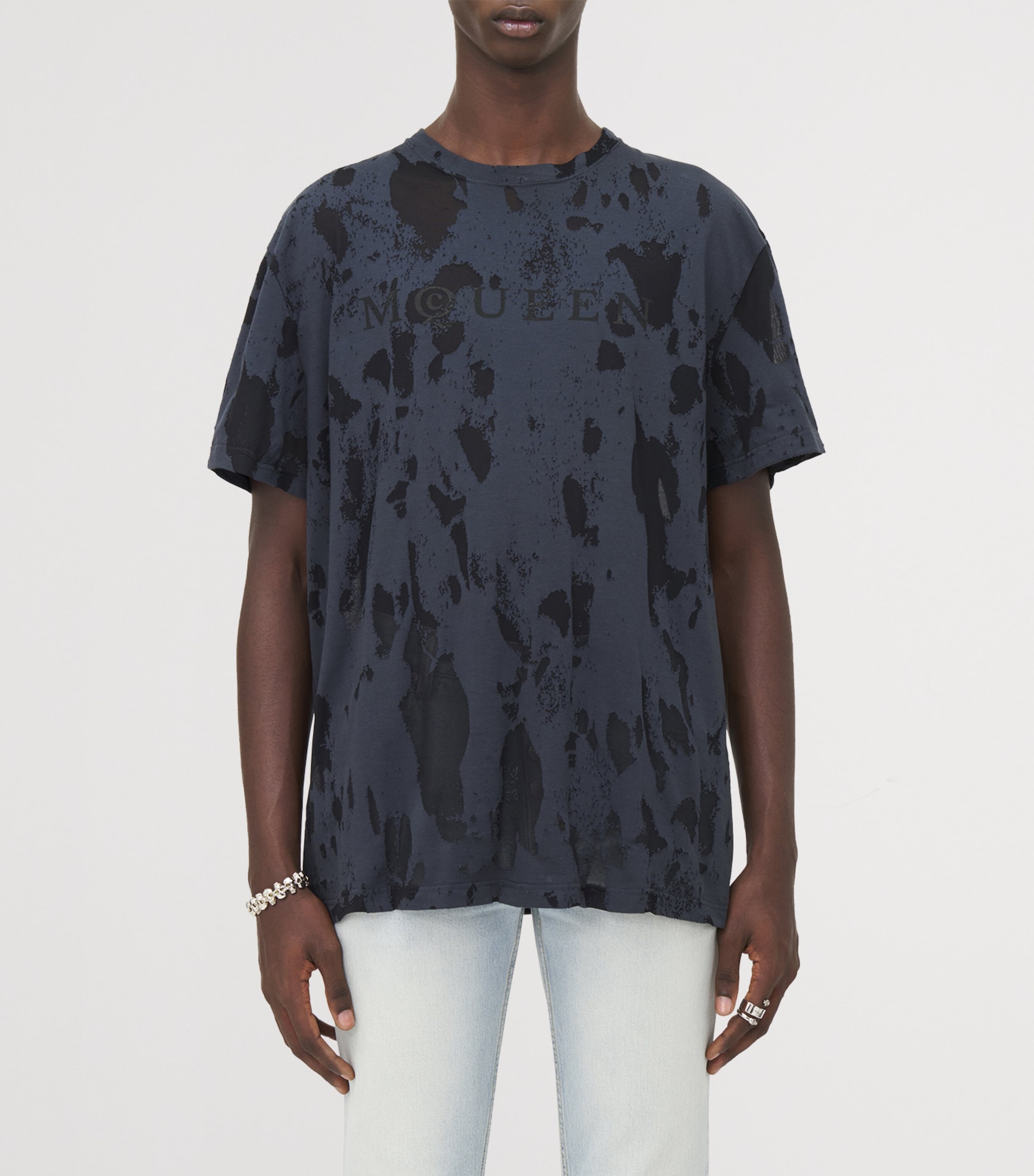 Cotton-Blend Jacquard T-Shirt 0571 Image 5