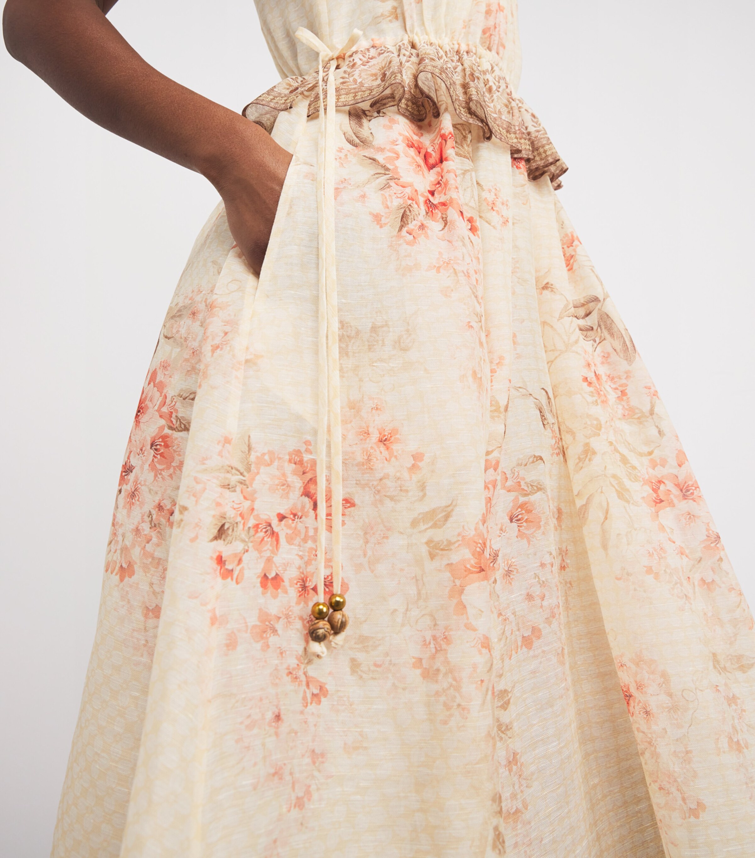 関税・送料込み!【国内発送】ZIMMERMANN Halterneck ロンパース Zimmermann Pop Floral Linen Halterneck Romper | Saks Fifth